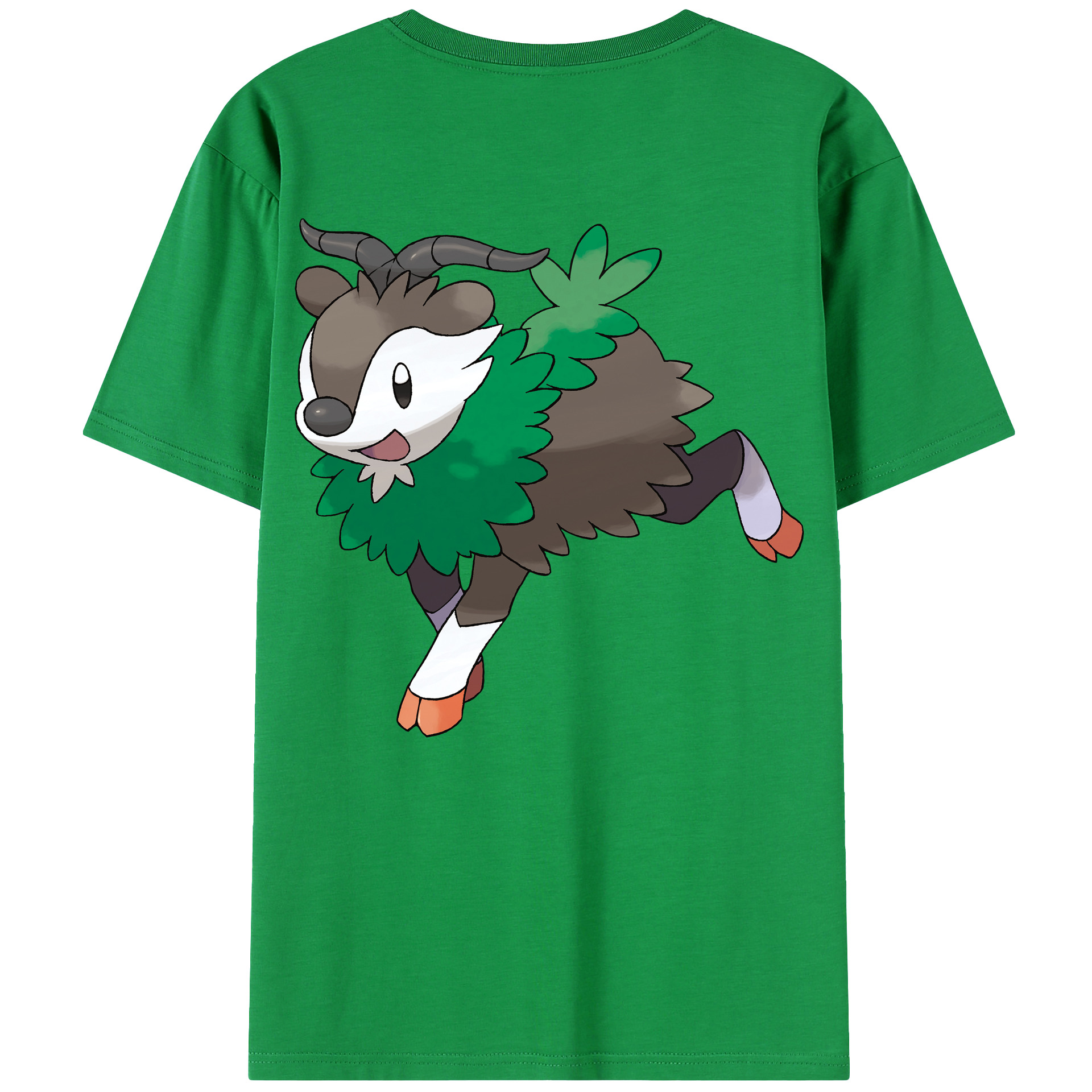 （画像用） ポケットモンスター Pokémon 綿100％ メンズ半袖Tシャツ（バックプリント） 通気性