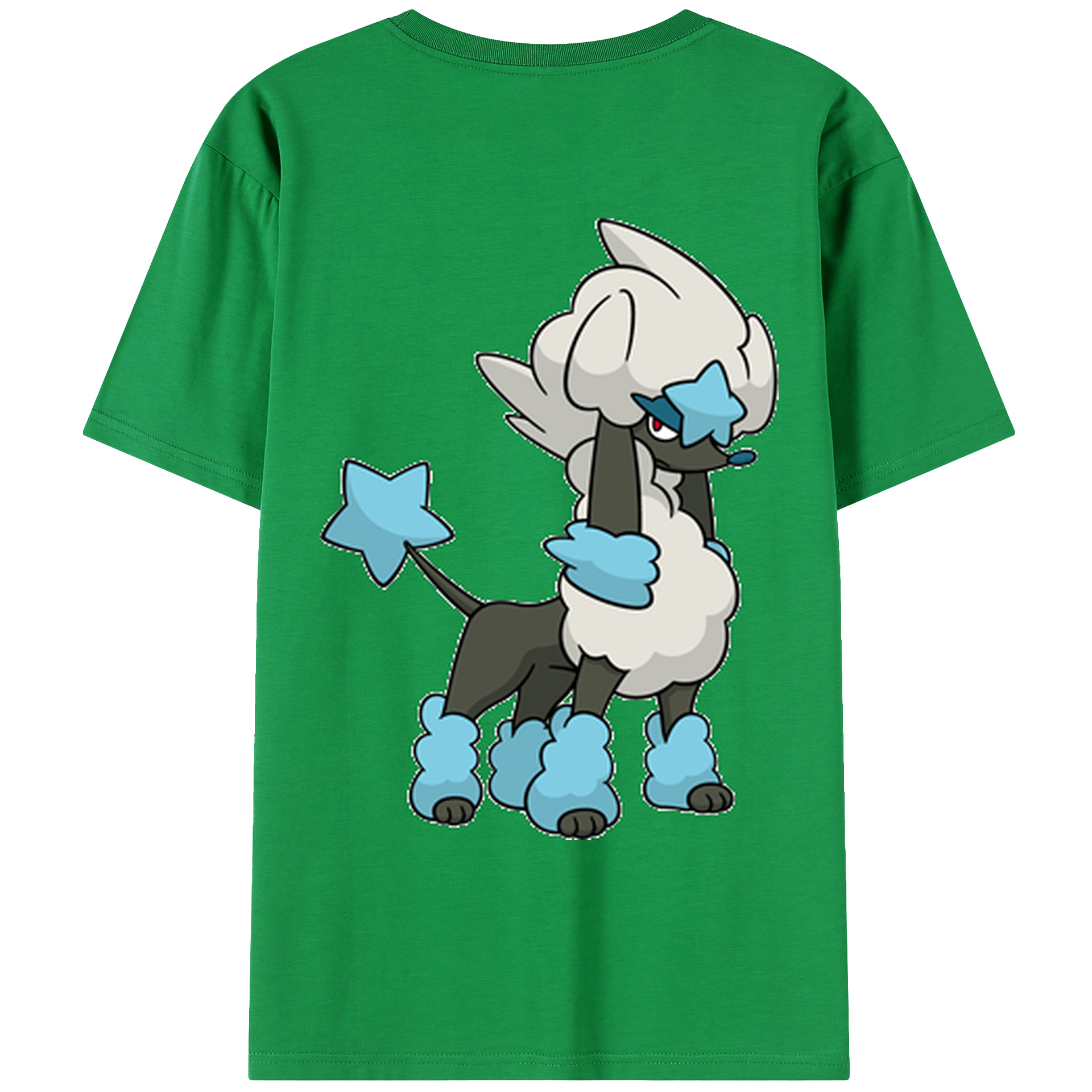 （画像用） ポケットモンスター Pokémon 綿100％ メンズ半袖Tシャツ（バックプリント） 通気性