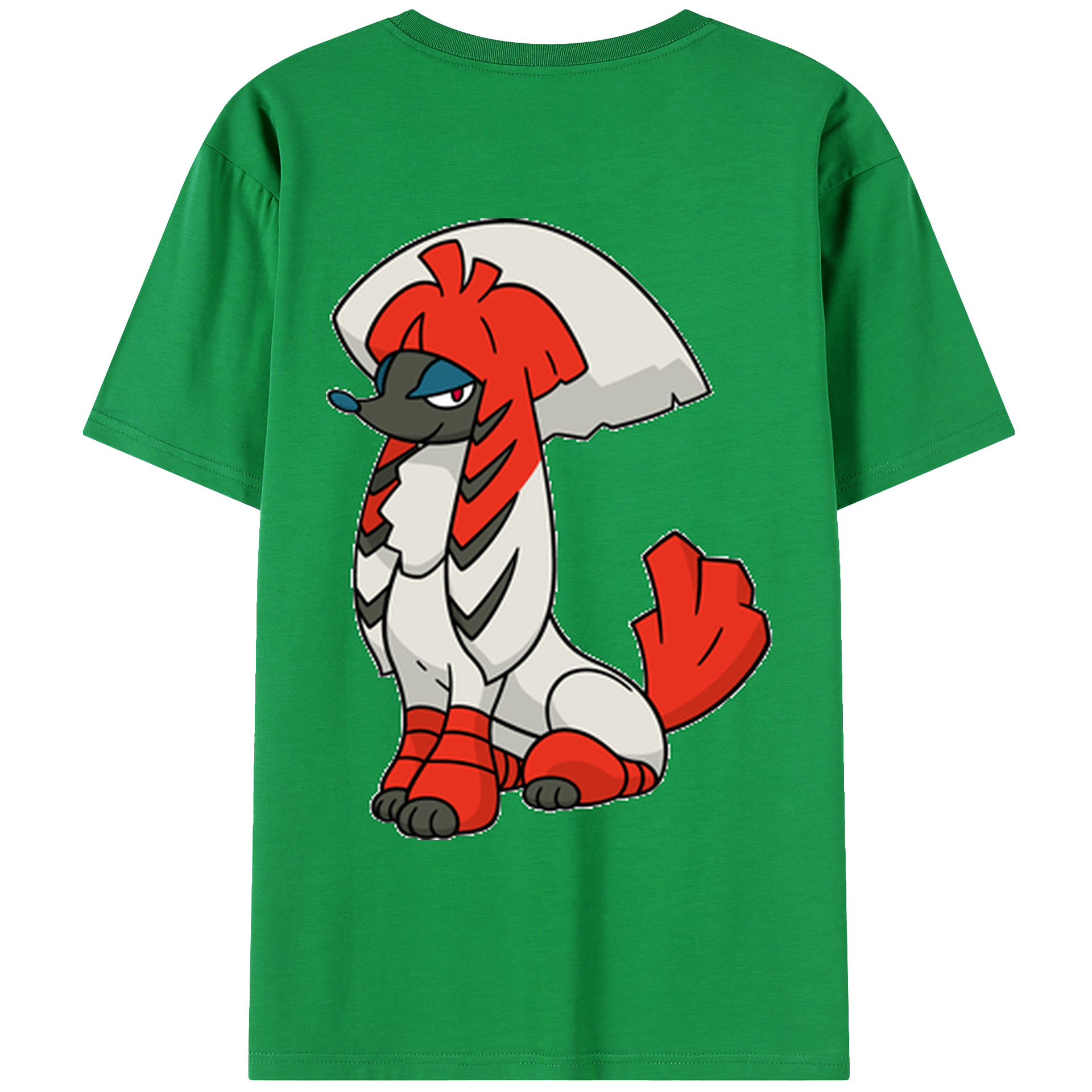 （画像用） ポケットモンスター Pokémon 綿100％ メンズ半袖Tシャツ（バックプリント） 通気性