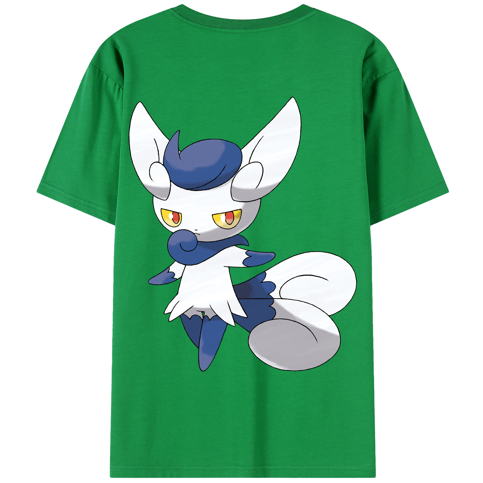 （画像用） ポケットモンスター Pokémon 綿100％ メンズ半袖Tシャツ（バックプリント） 通気性