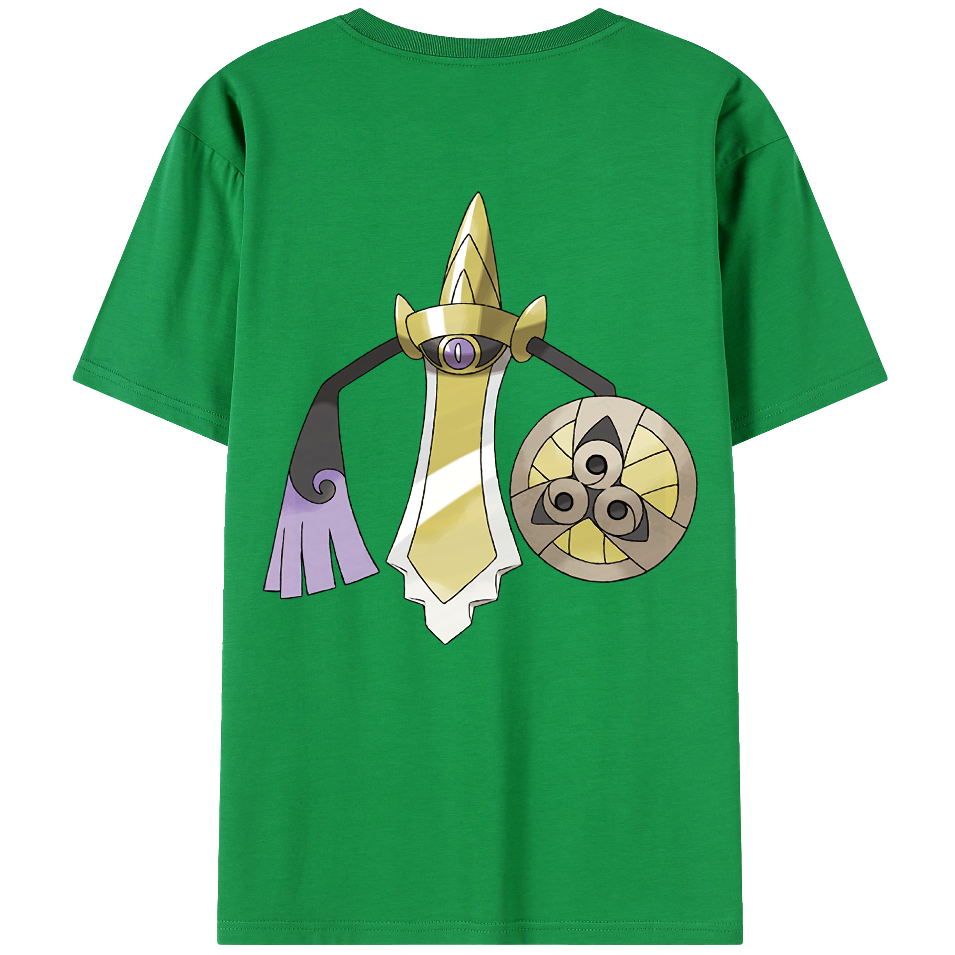 （画像用） ポケットモンスター Pokémon 綿100％ メンズ半袖Tシャツ（バックプリント） 通気性