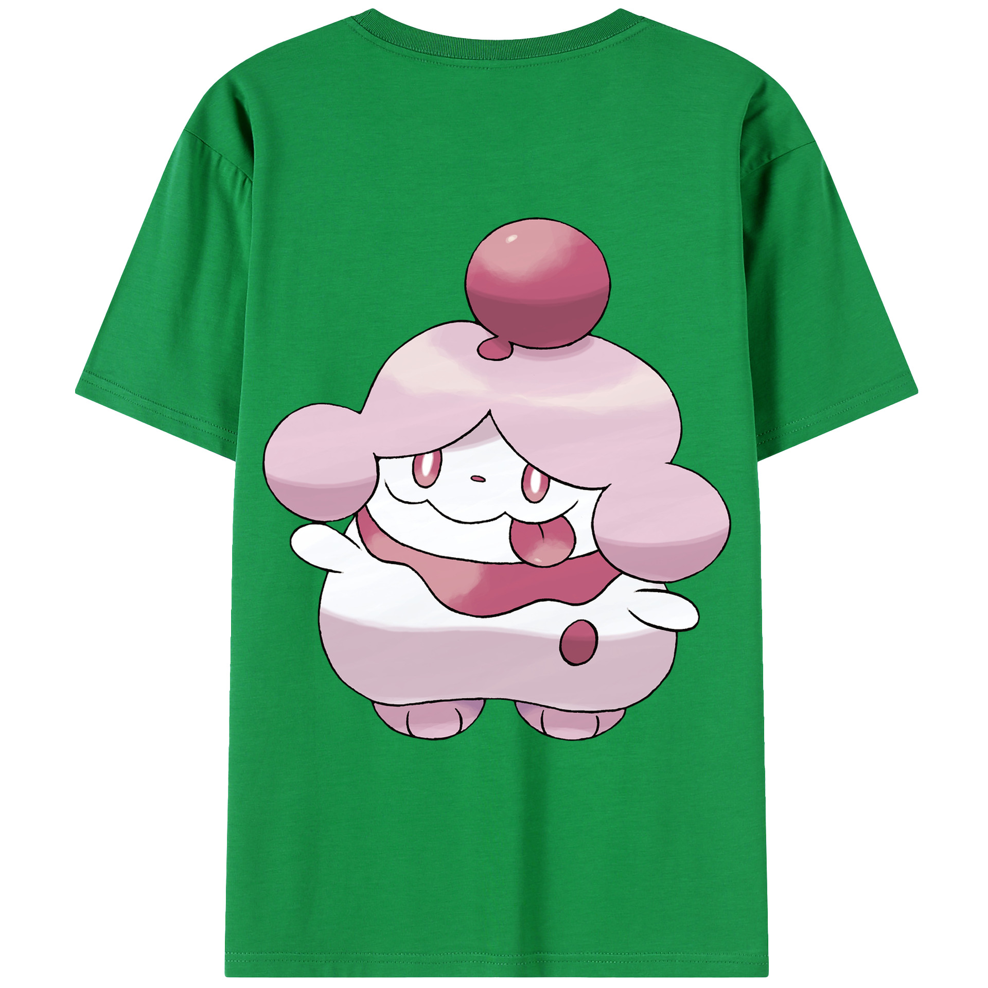（画像用） ポケットモンスター Pokémon 綿100％ メンズ半袖Tシャツ（バックプリント） 通気性
