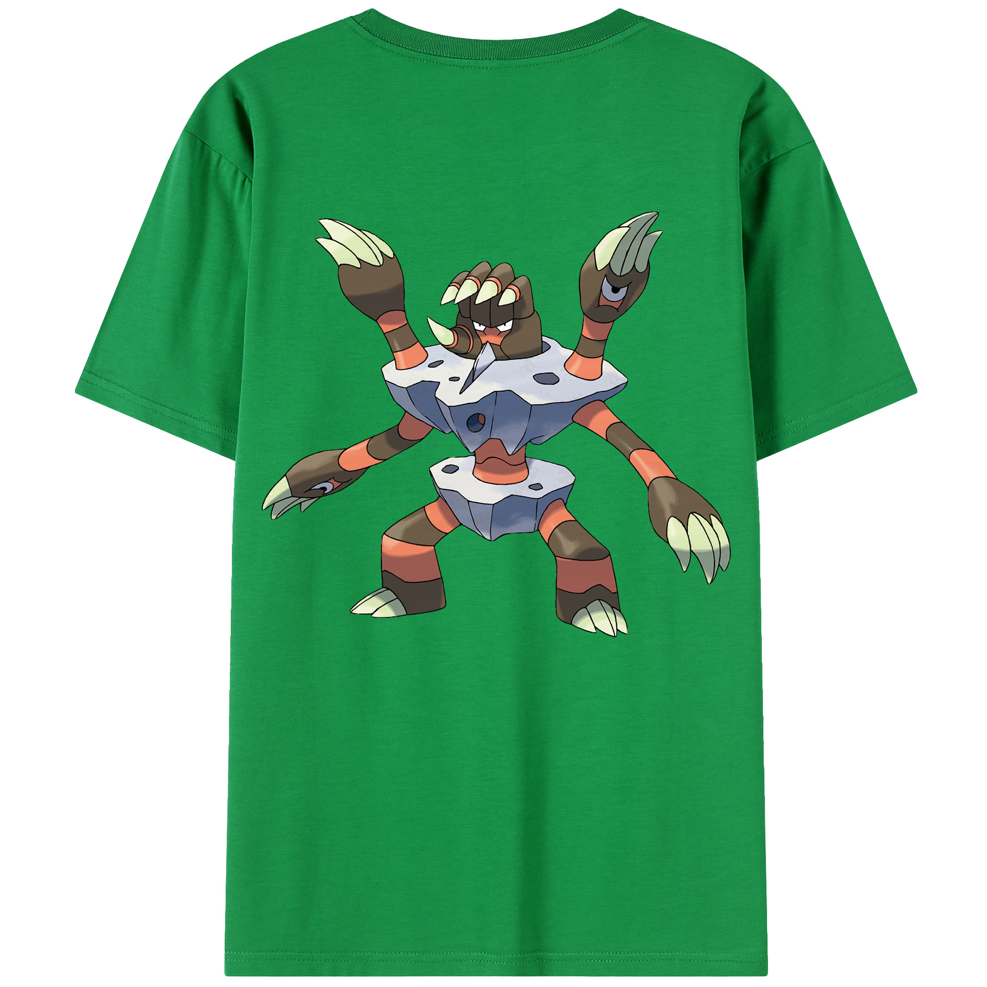 （画像用） ポケットモンスター Pokémon 綿100％ メンズ半袖Tシャツ（バックプリント） 通気性