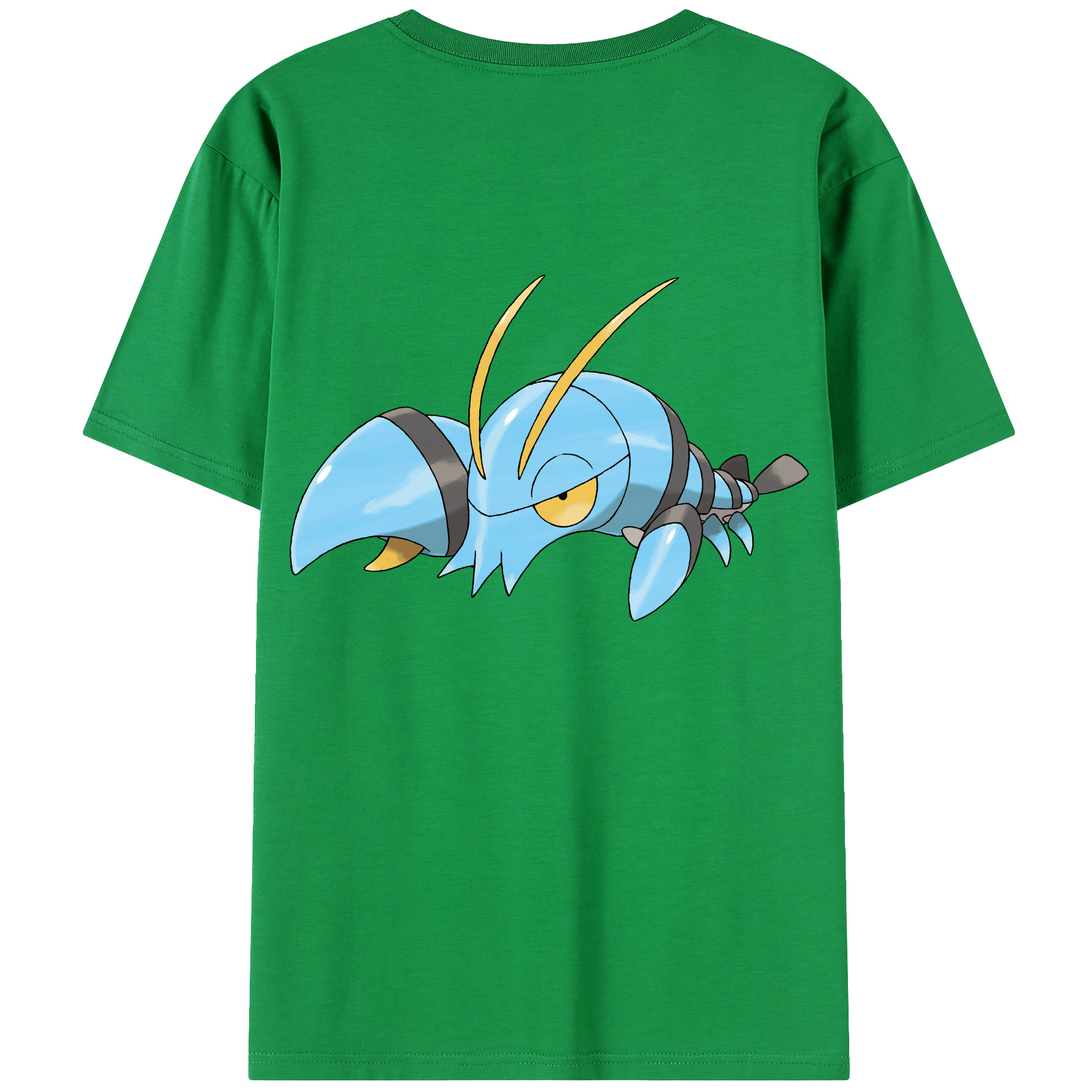 （画像用） ポケットモンスター Pokémon 綿100％ メンズ半袖Tシャツ（バックプリント） 通気性