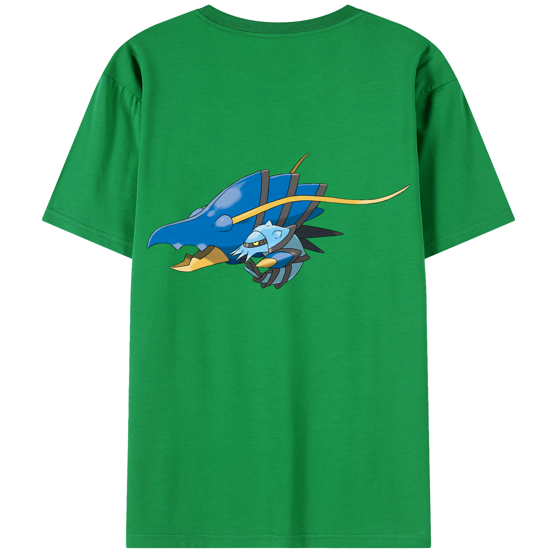 （画像用） ポケットモンスター Pokémon 綿100％ メンズ半袖Tシャツ（バックプリント） 通気性