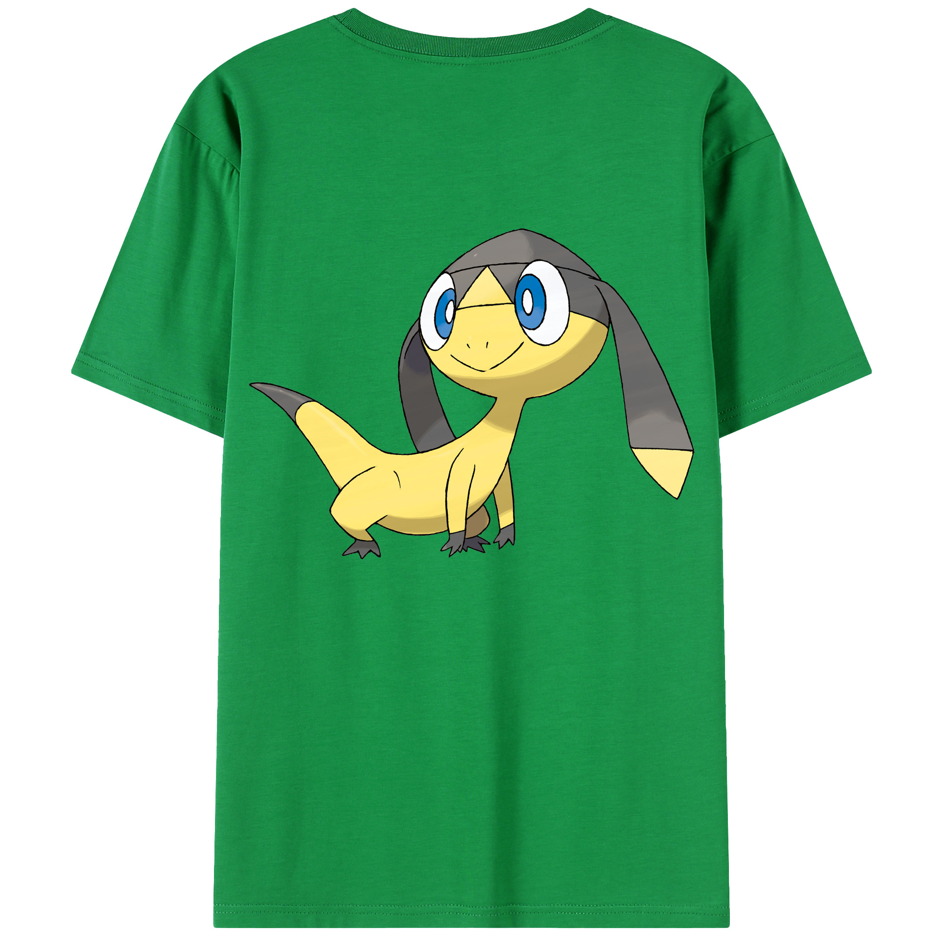 （画像用） ポケットモンスター Pokémon 綿100％ メンズ半袖Tシャツ（バックプリント） 通気性