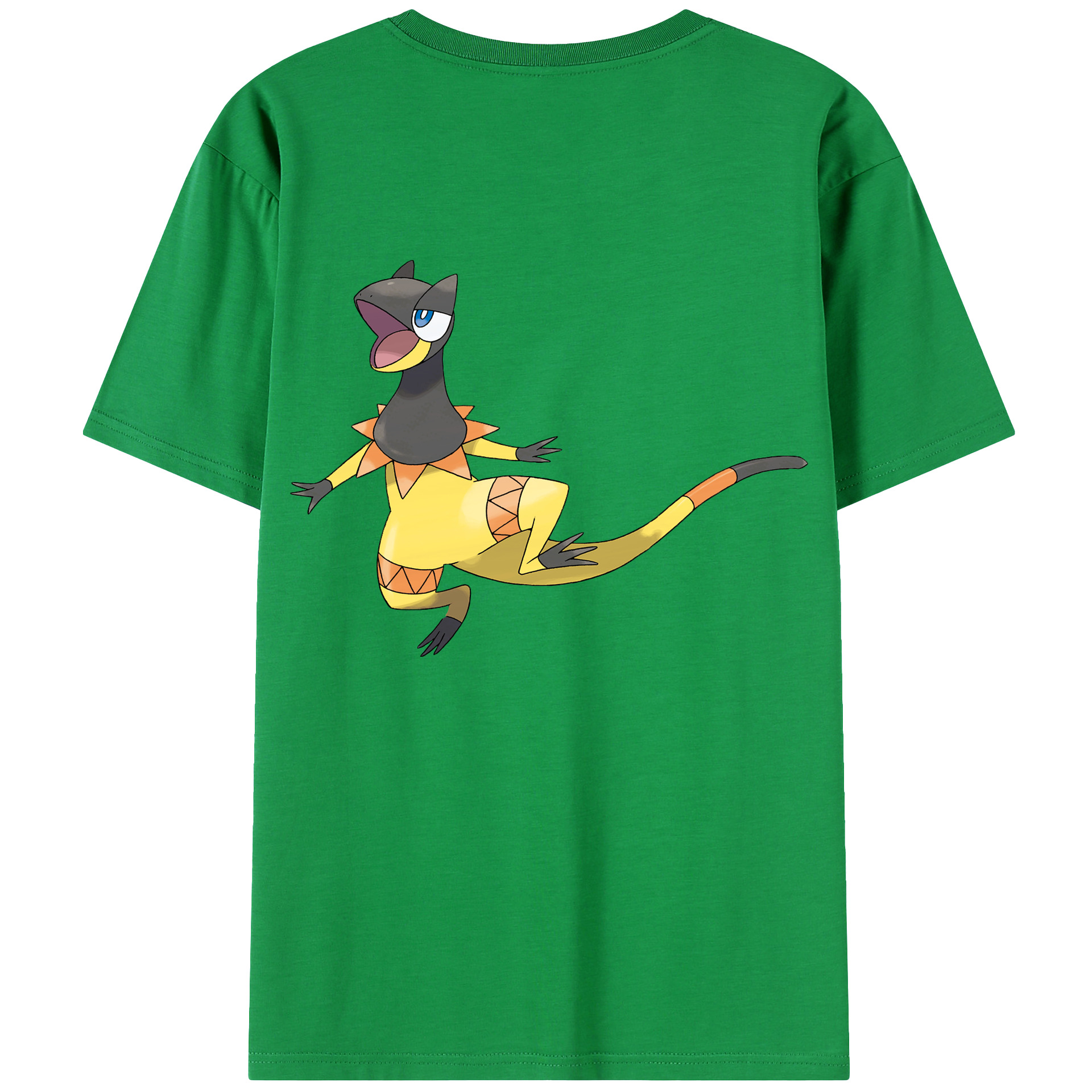 （画像用） ポケットモンスター Pokémon 綿100％ メンズ半袖Tシャツ（バックプリント） 通気性