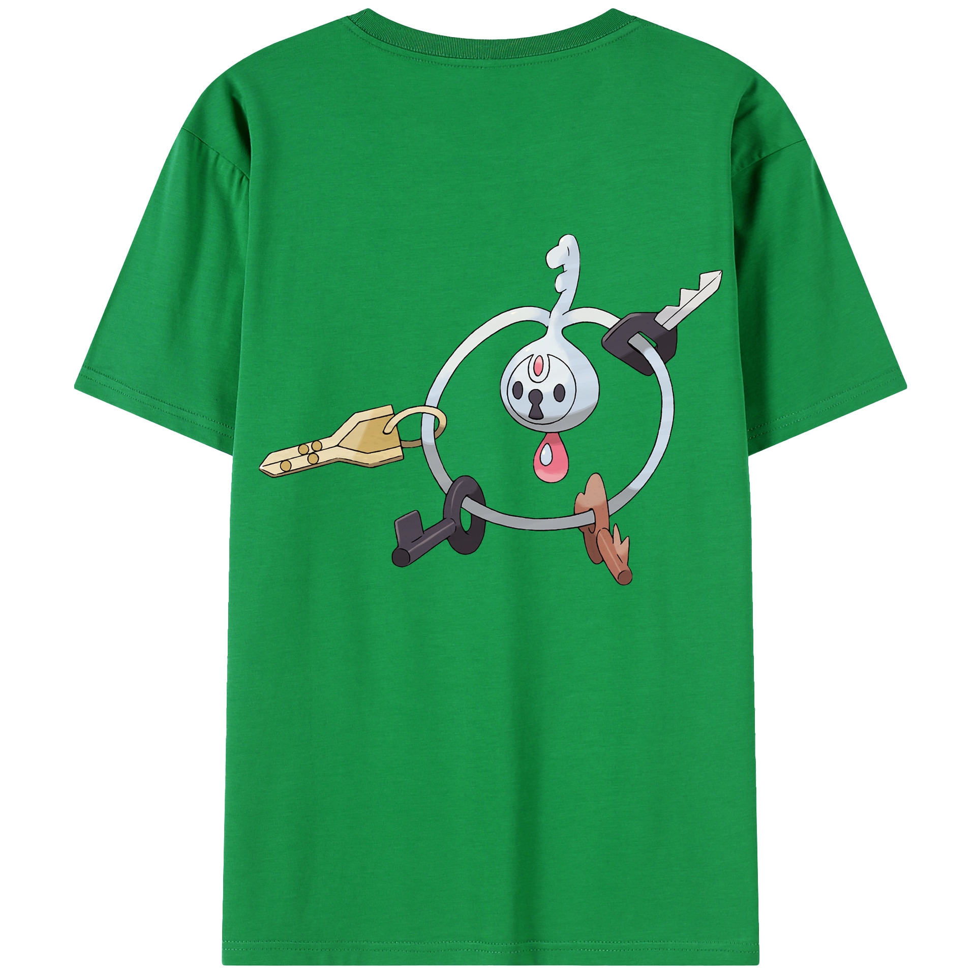 （画像用） ポケットモンスター Pokémon 綿100％ メンズ半袖Tシャツ（バックプリント） 通気性
