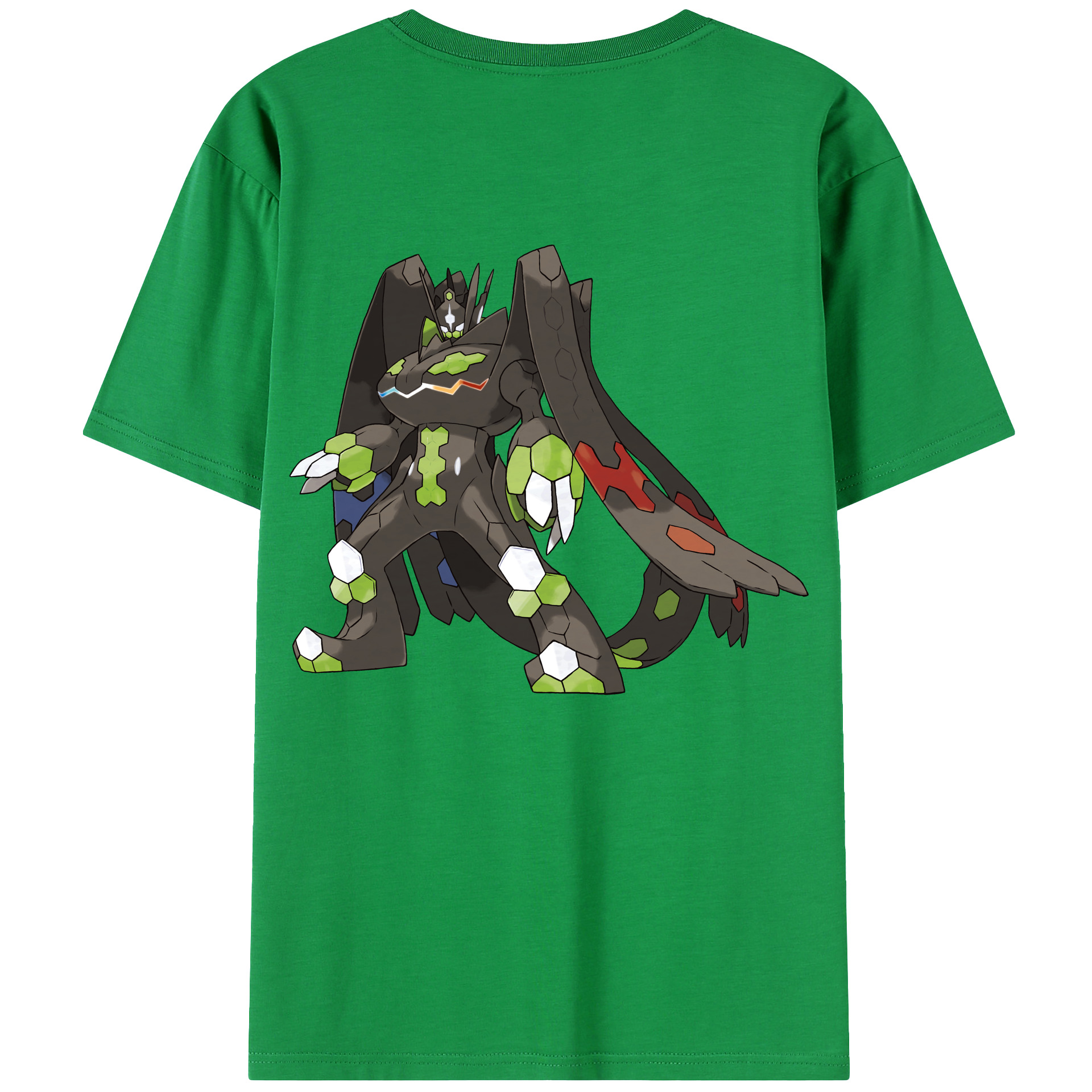 （画像用） ポケットモンスター Pokémon 綿100％ メンズ半袖Tシャツ（バックプリント） 通気性