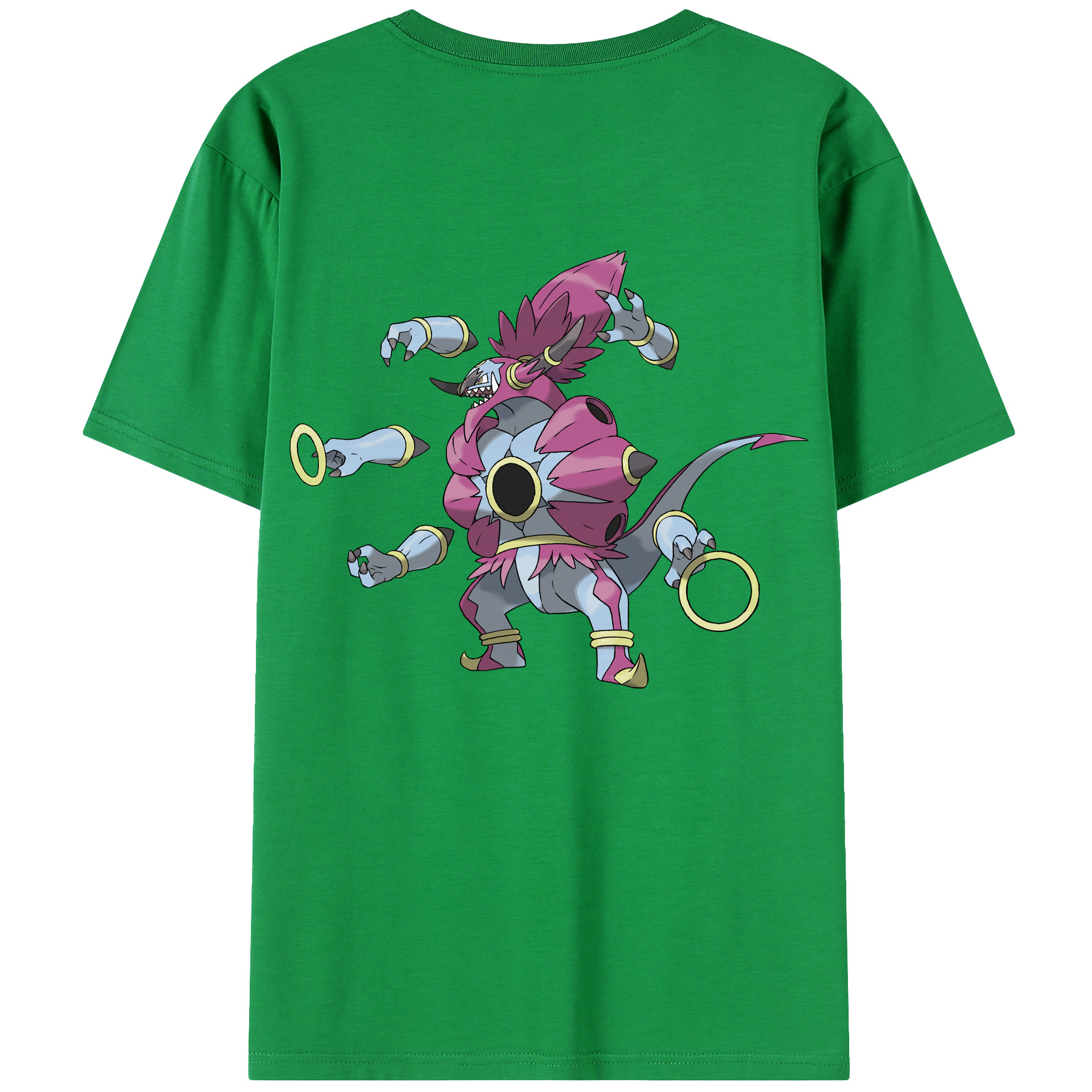 ポケットモンスター Pokémon 綿100％ メンズ半袖Tシャツ（バックプリント） 通気性
