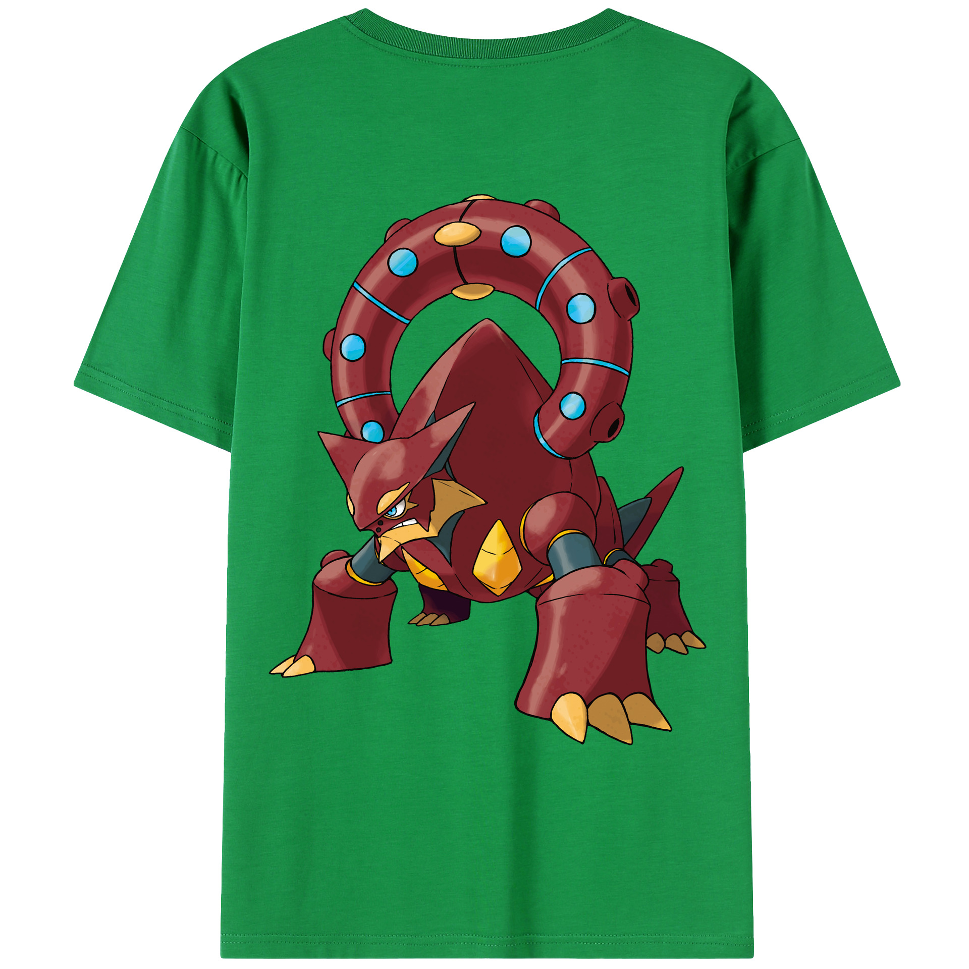 （画像用） ポケットモンスター Pokémon 綿100％ メンズ半袖Tシャツ（バックプリント） 通気性