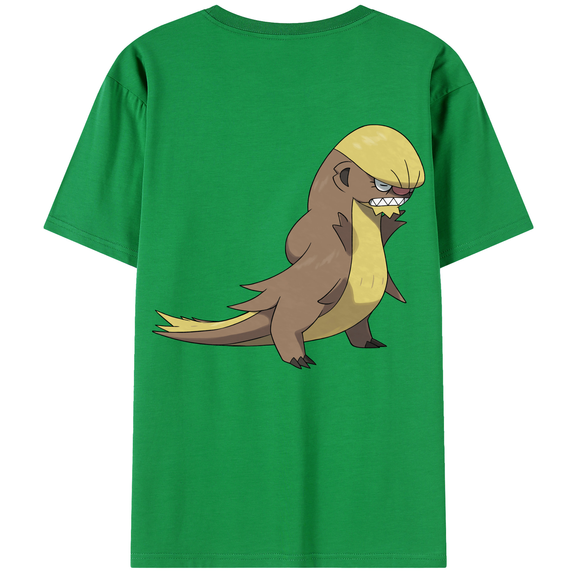 （画像用） ポケットモンスター Pokémon 綿100％ メンズ半袖Tシャツ（バックプリント） 通気性