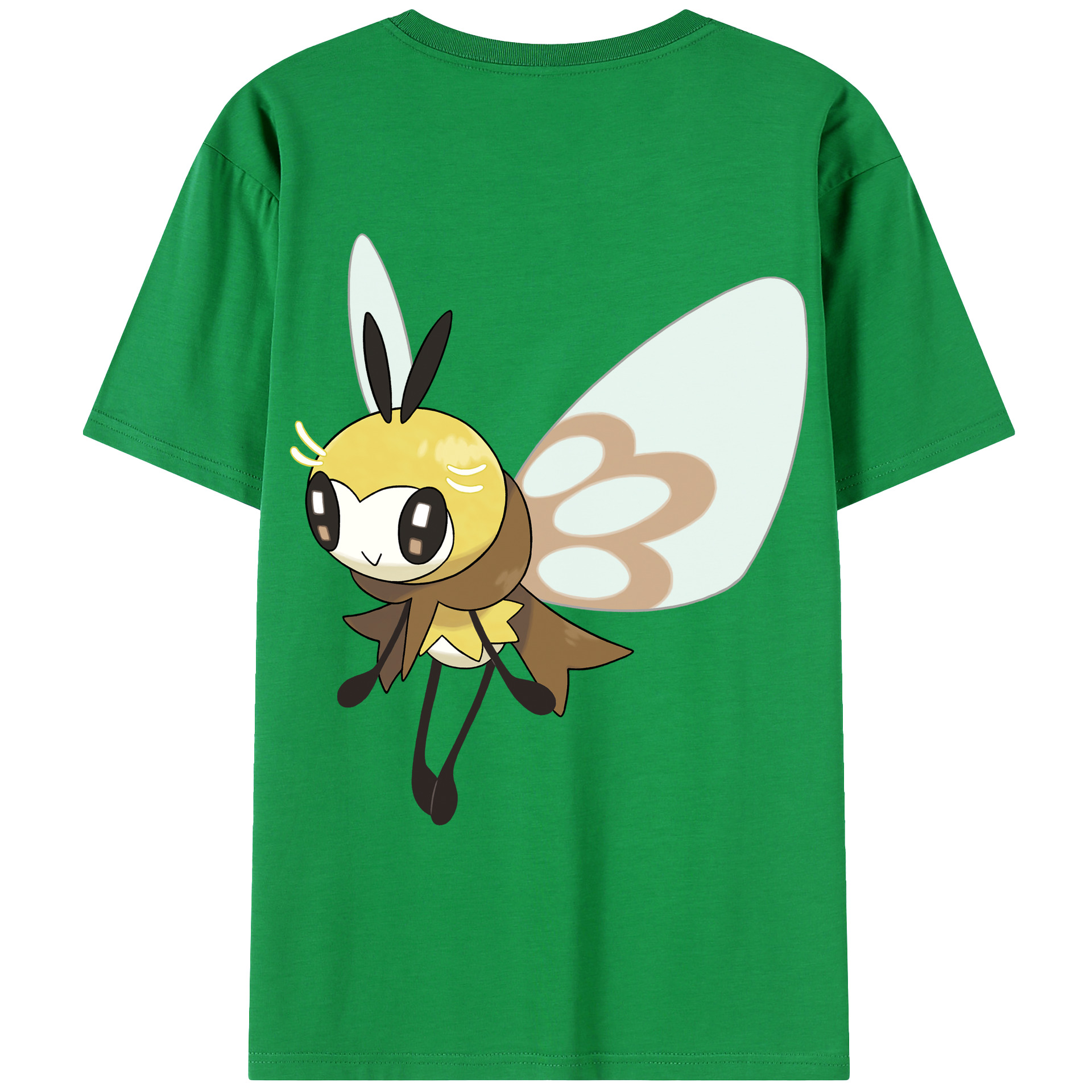 （画像用） ポケットモンスター Pokémon 綿100％ メンズ半袖Tシャツ（バックプリント） 通気性