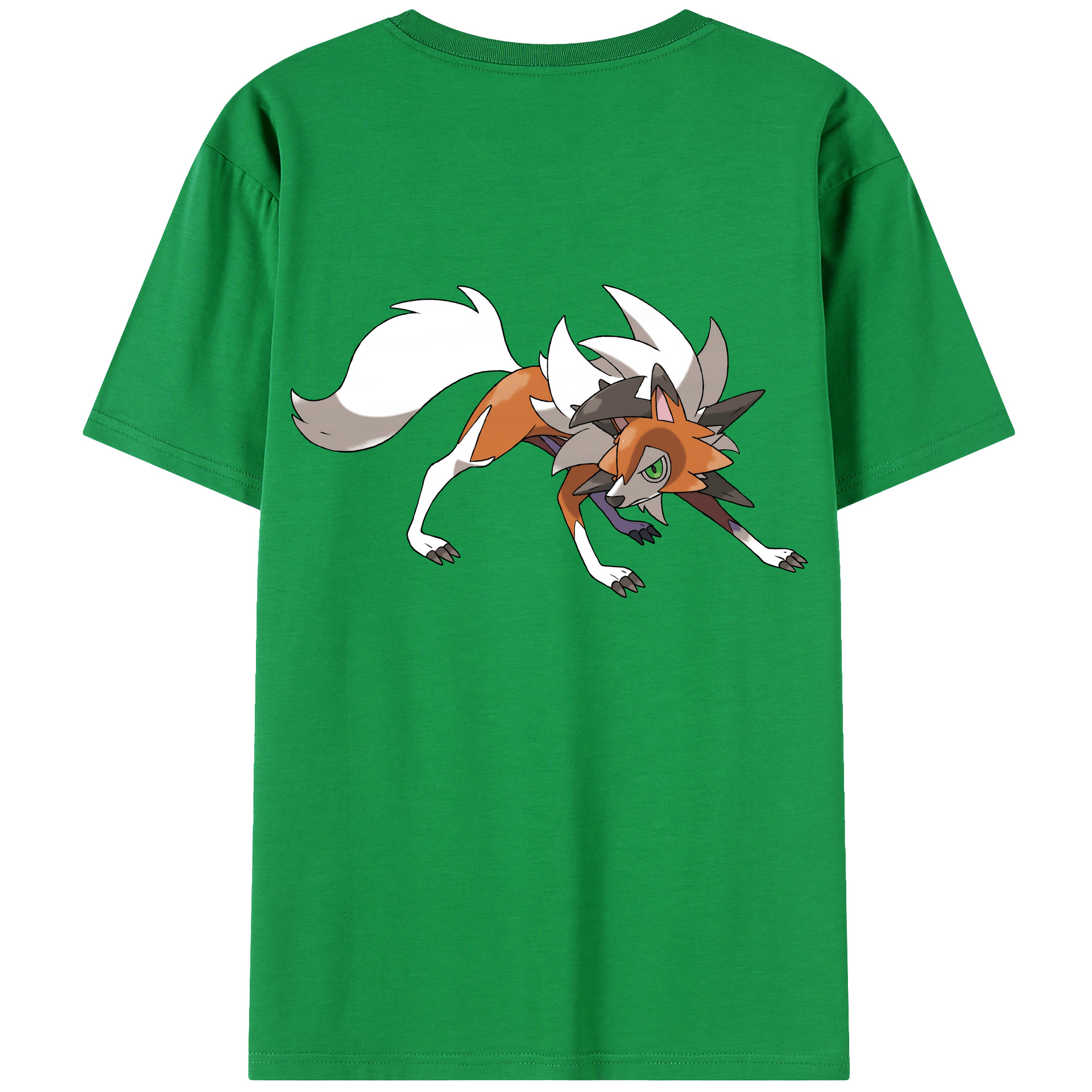 （画像用） ポケットモンスター Pokémon 綿100％ メンズ半袖Tシャツ（バックプリント） 通気性