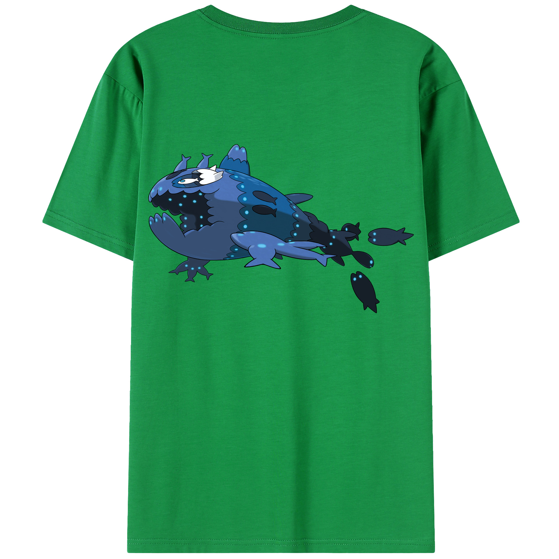 （画像用） ポケットモンスター Pokémon 綿100％ メンズ半袖Tシャツ（バックプリント） 通気性
