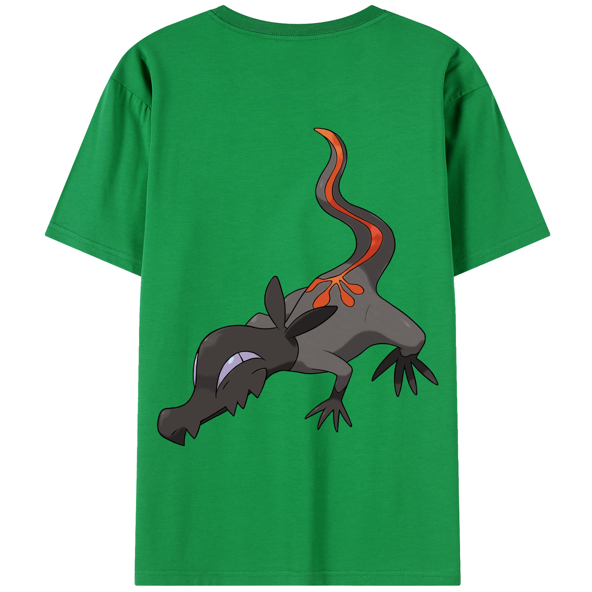 （画像用） ポケットモンスター Pokémon 綿100％ メンズ半袖Tシャツ（バックプリント） 通気性