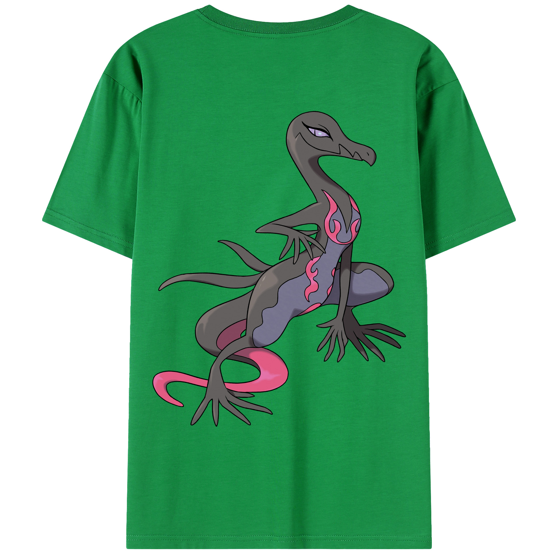 （画像用） ポケットモンスター Pokémon 綿100％ メンズ半袖Tシャツ（バックプリント） 通気性
