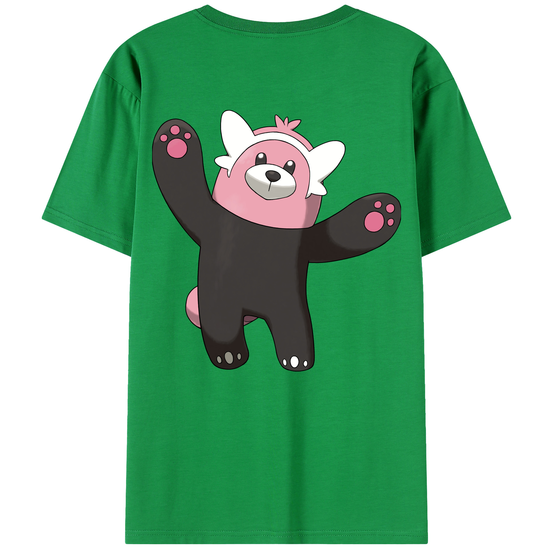 （画像用） ポケットモンスター Pokémon 綿100％ メンズ半袖Tシャツ（バックプリント） 通気性