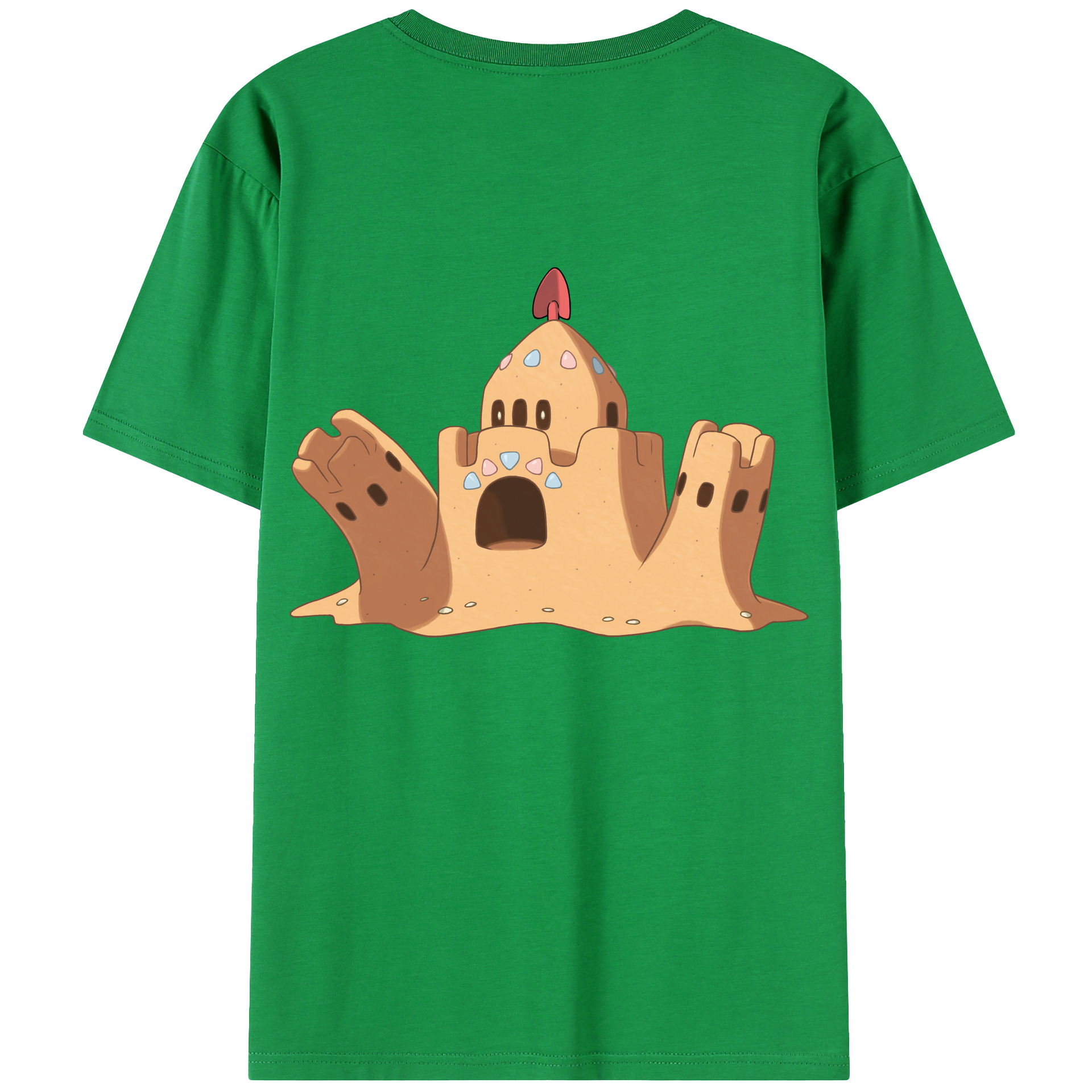 （画像用） ポケットモンスター Pokémon 綿100％ メンズ半袖Tシャツ（バックプリント） 通気性