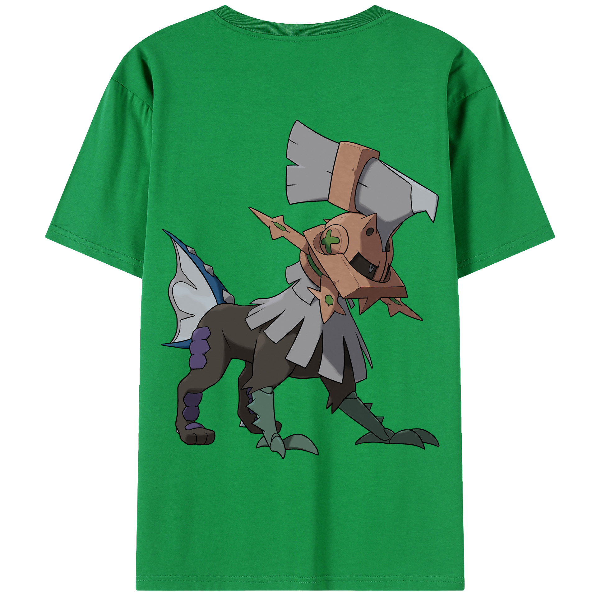 （画像用） ポケットモンスター Pokémon 綿100％ メンズ半袖Tシャツ（バックプリント） 通気性