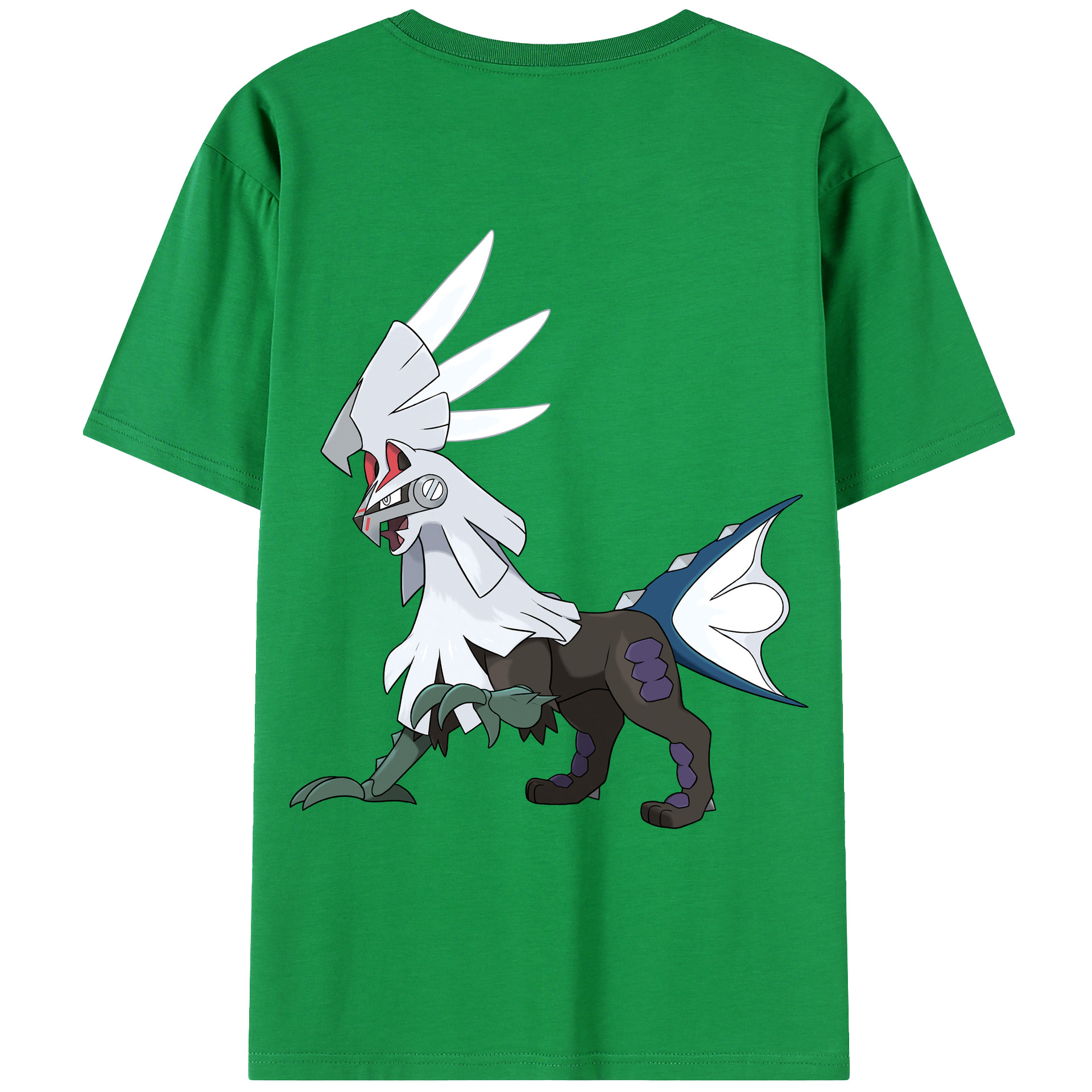 （画像用） ポケットモンスター Pokémon 綿100％ メンズ半袖Tシャツ（バックプリント） 通気性