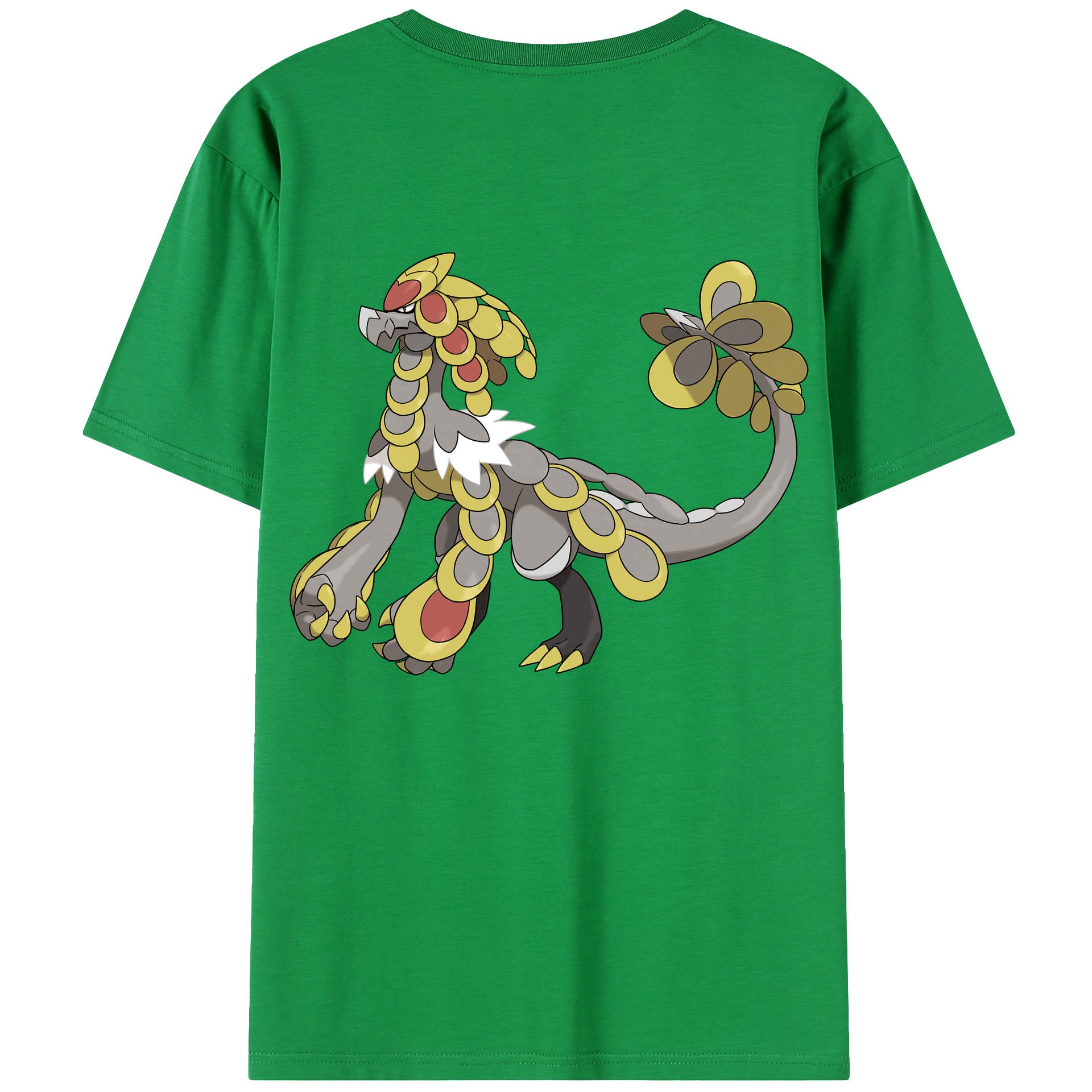 （画像用） ポケットモンスター Pokémon 綿100％ メンズ半袖Tシャツ（バックプリント） 通気性