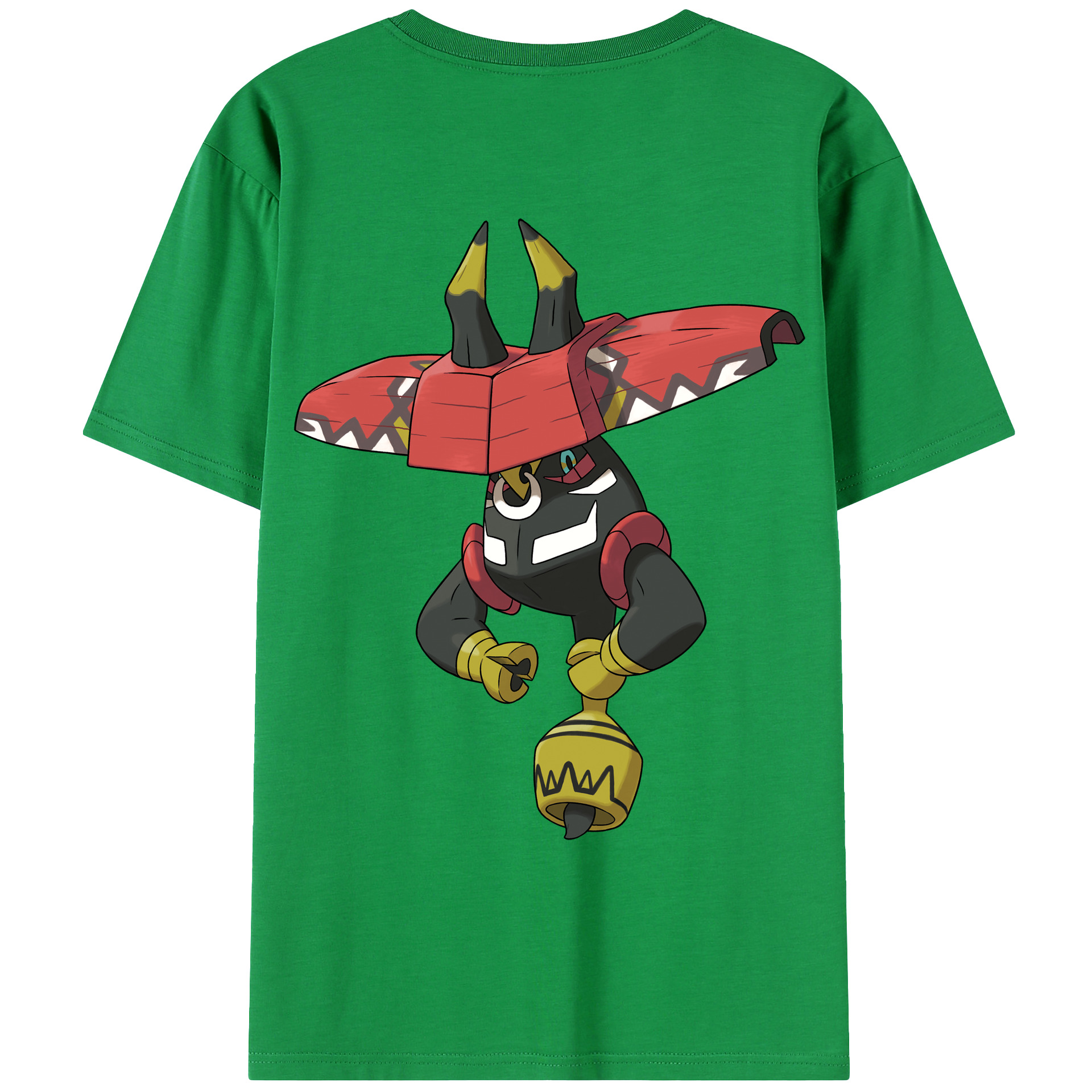 （画像用） ポケットモンスター Pokémon 綿100％ メンズ半袖Tシャツ（バックプリント） 通気性