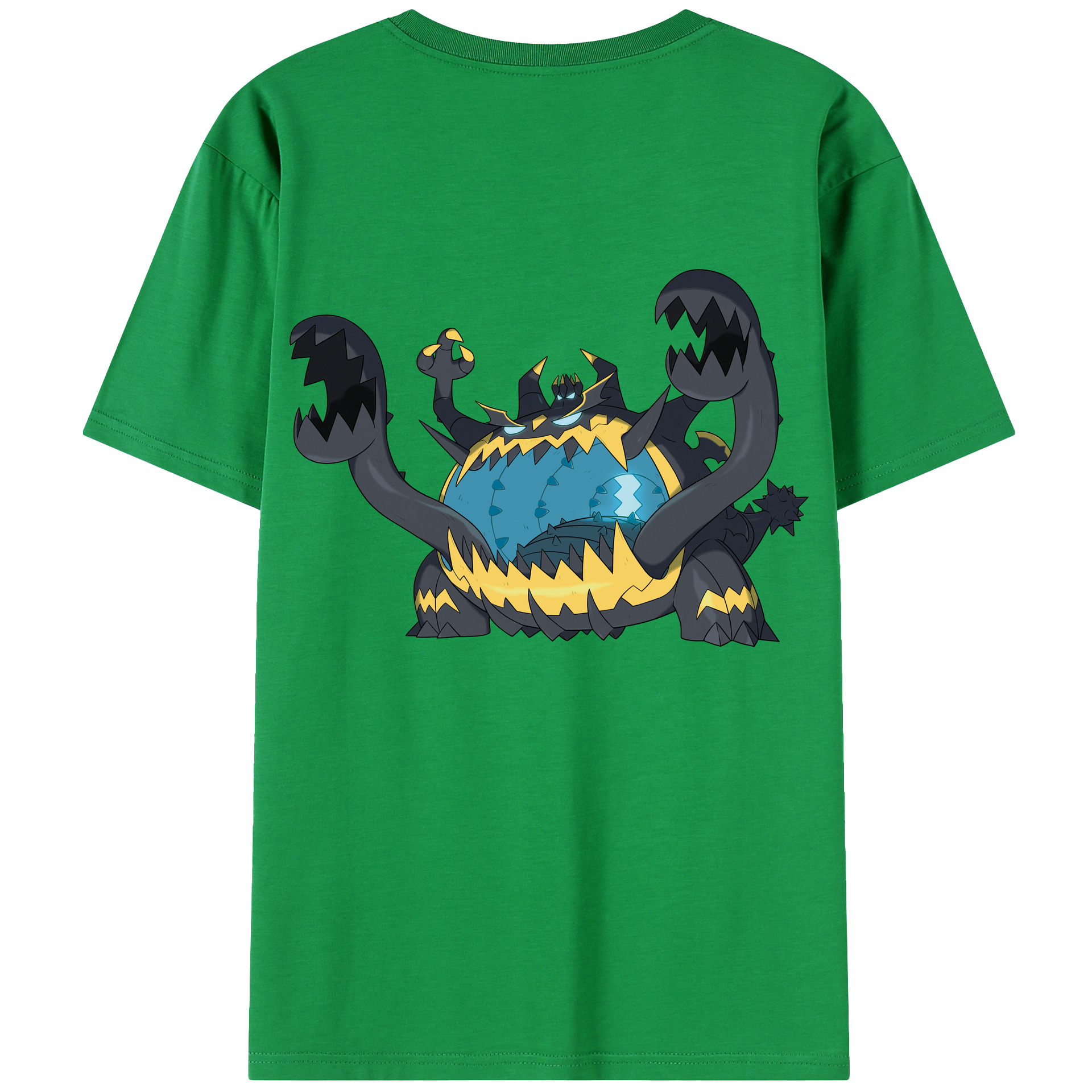 （画像用） ポケットモンスター Pokémon 綿100％ メンズ半袖Tシャツ（バックプリント） 通気性