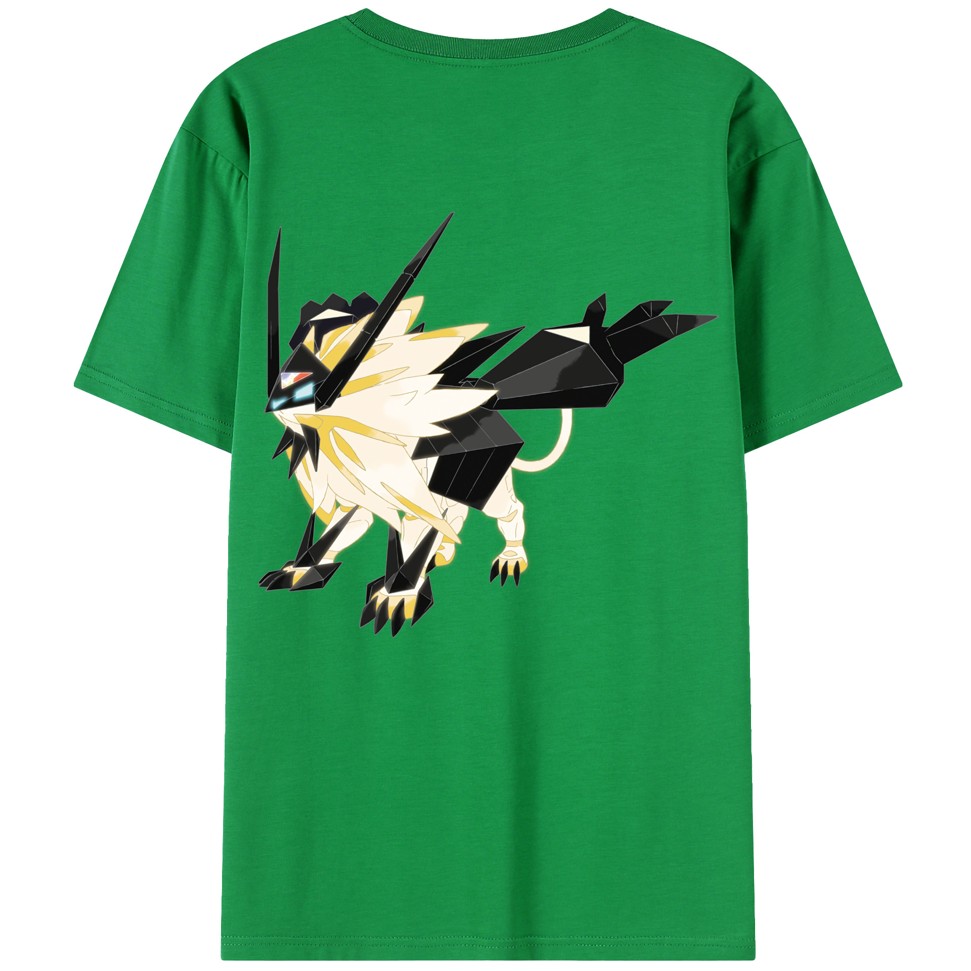 （画像用） ポケットモンスター Pokémon 綿100％ メンズ半袖Tシャツ（バックプリント） 通気性