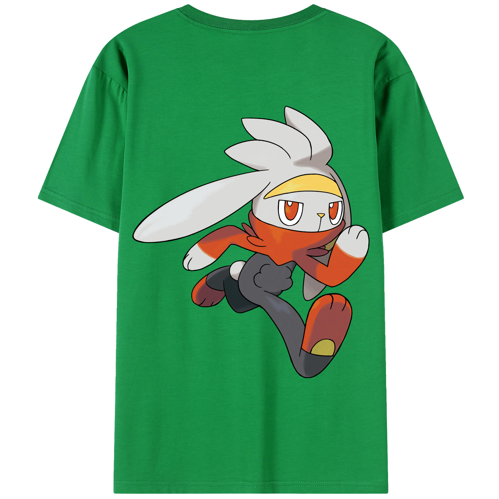 （画像用） ポケットモンスター Pokémon 綿100％ メンズ半袖Tシャツ（バックプリント） 通気性