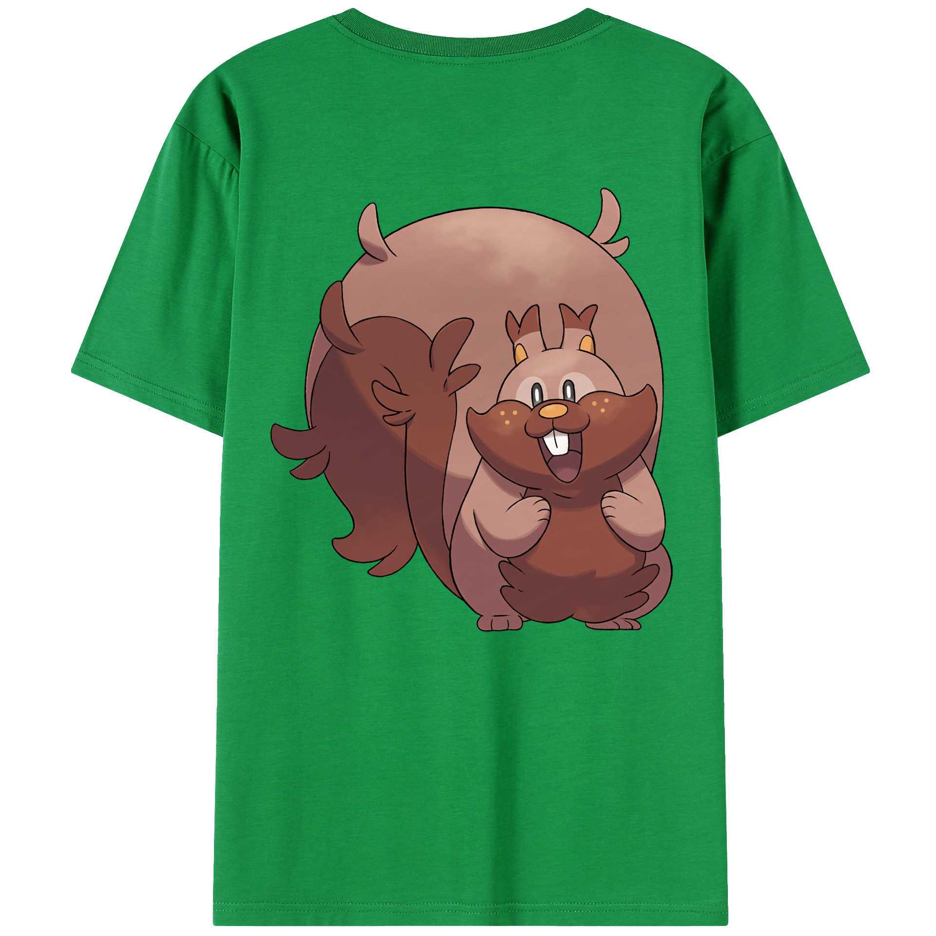 （画像用） ポケットモンスター Pokémon 綿100％ メンズ半袖Tシャツ（バックプリント） 通気性