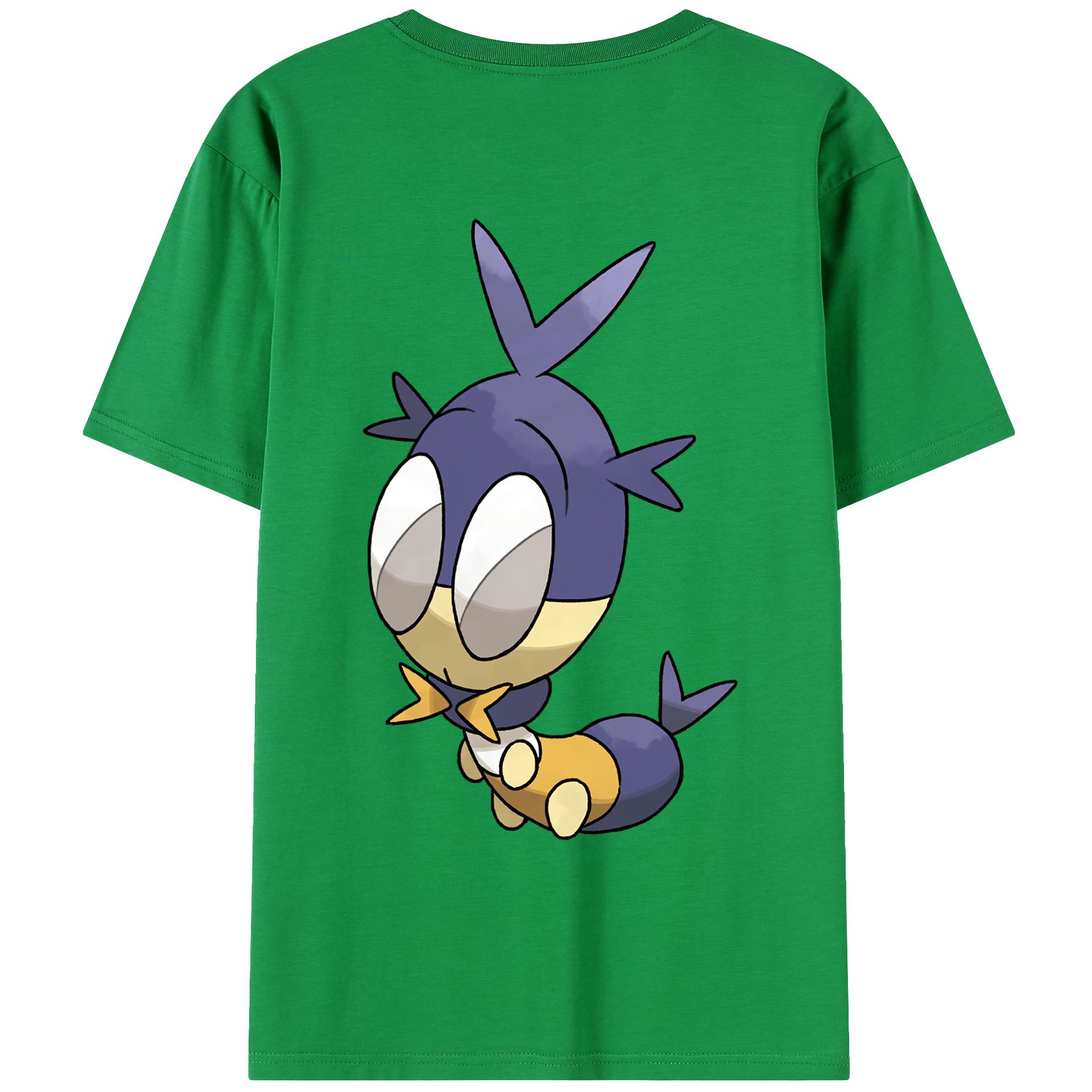 （画像用） ポケットモンスター Pokémon 綿100％ メンズ半袖Tシャツ（バックプリント） 通気性