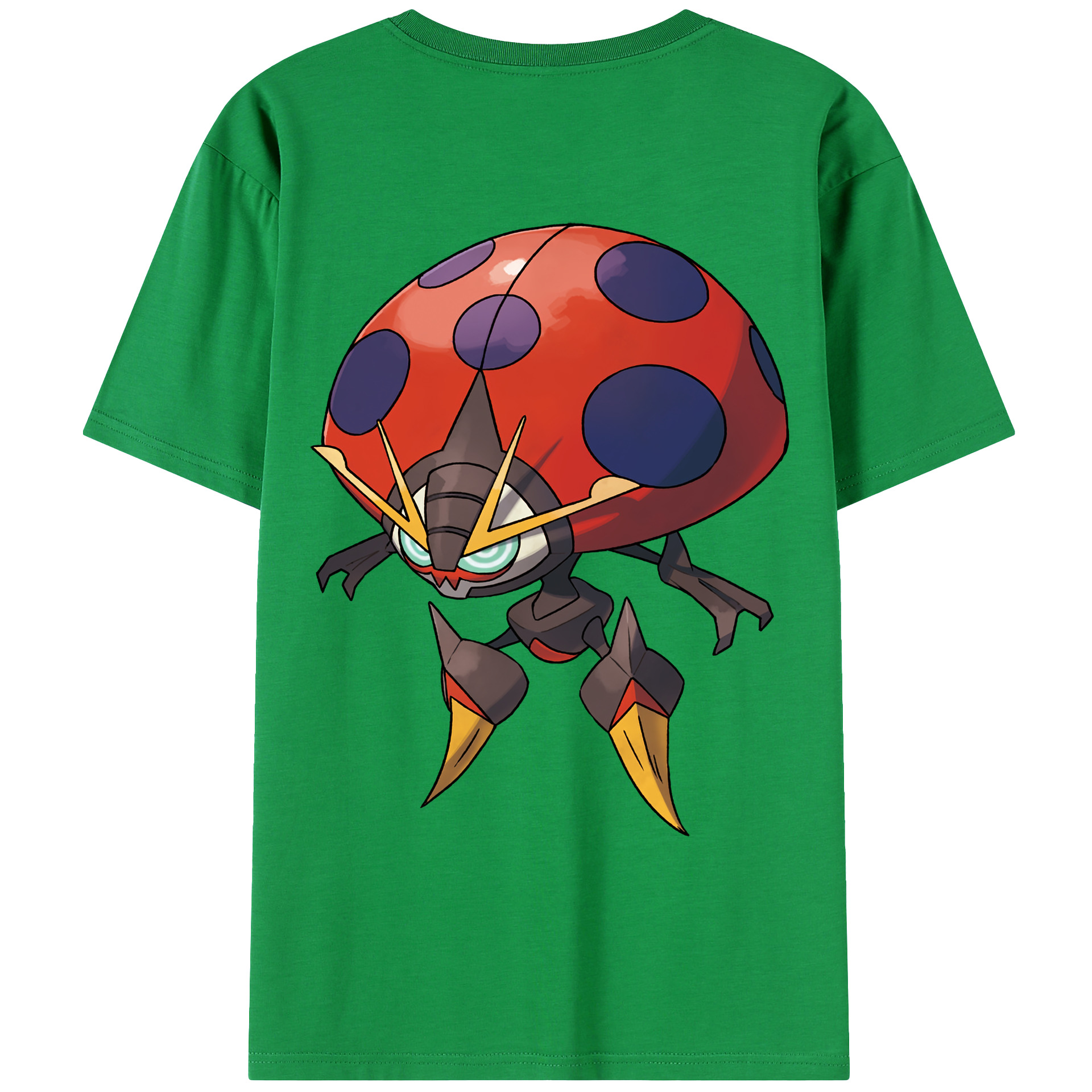 （画像用） ポケットモンスター Pokémon 綿100％ メンズ半袖Tシャツ（バックプリント） 通気性