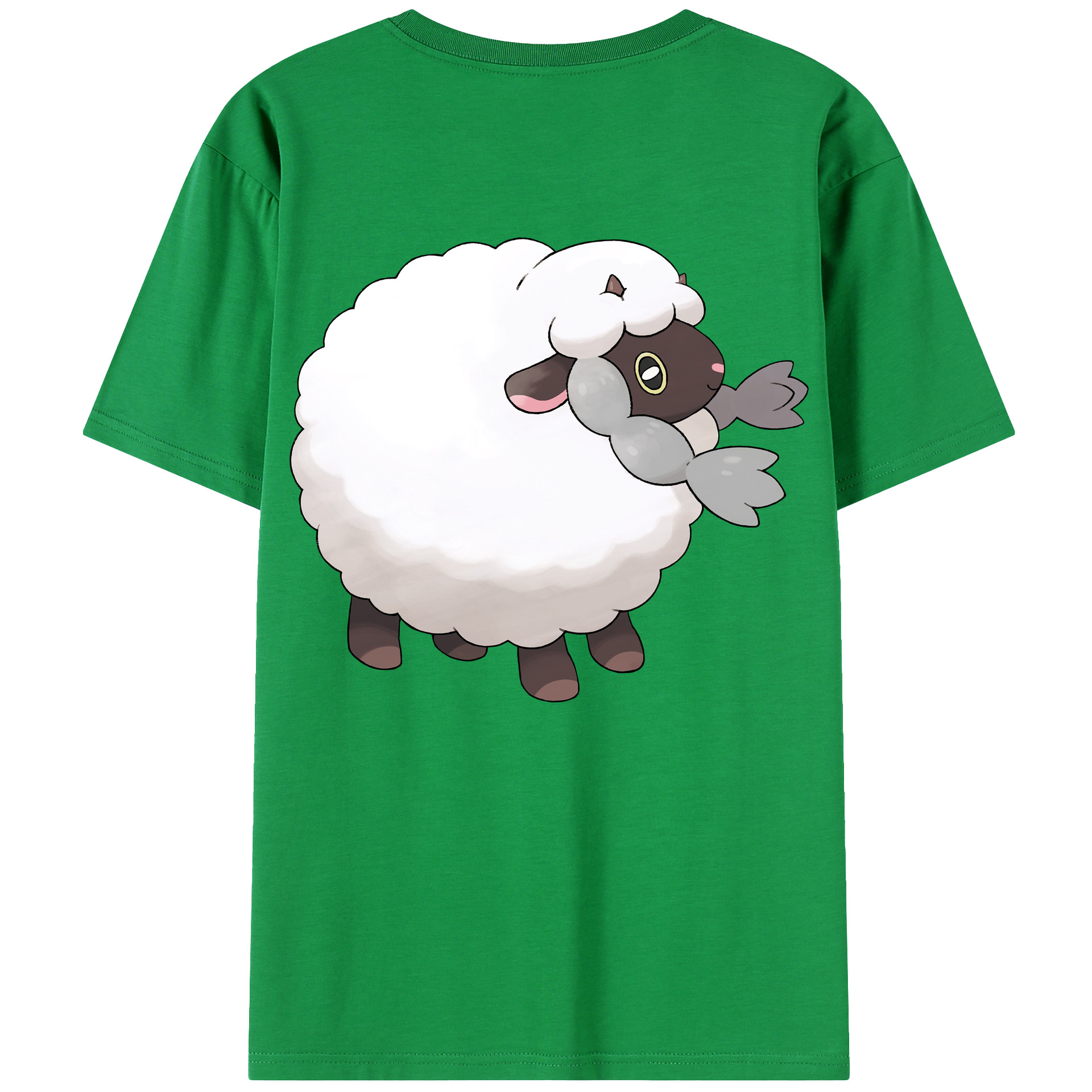 （画像用） ポケットモンスター Pokémon 綿100％ メンズ半袖Tシャツ（バックプリント） 通気性