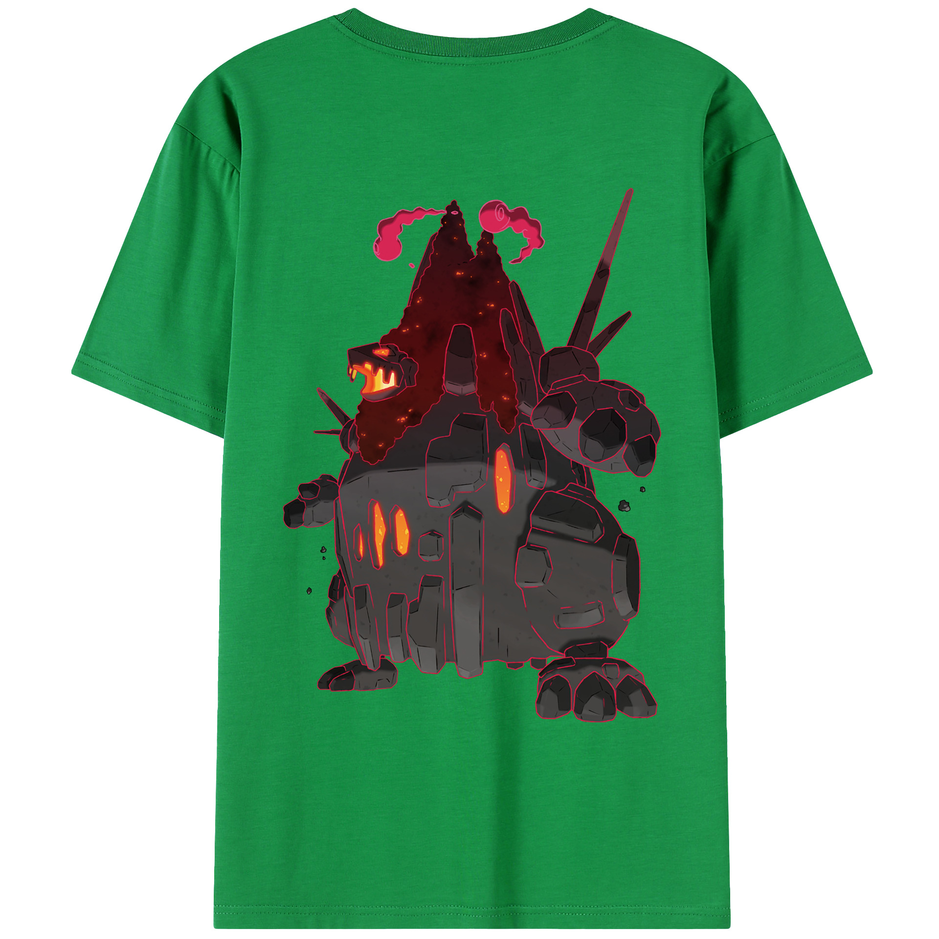 （画像用） ポケットモンスター Pokémon 綿100％ メンズ半袖Tシャツ（バックプリント） 通気性
