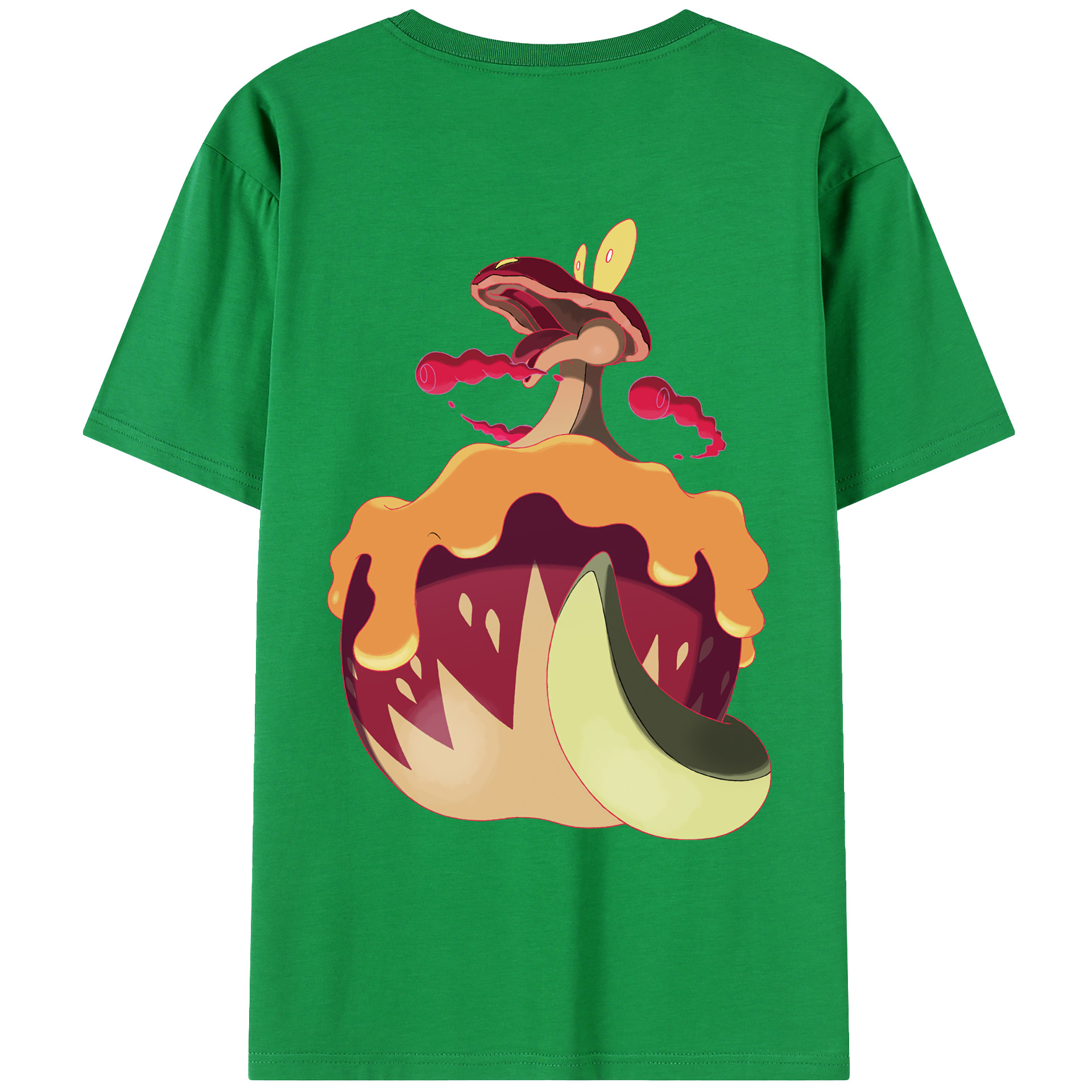 （画像用） ポケットモンスター Pokémon 綿100％ メンズ半袖Tシャツ（バックプリント） 通気性