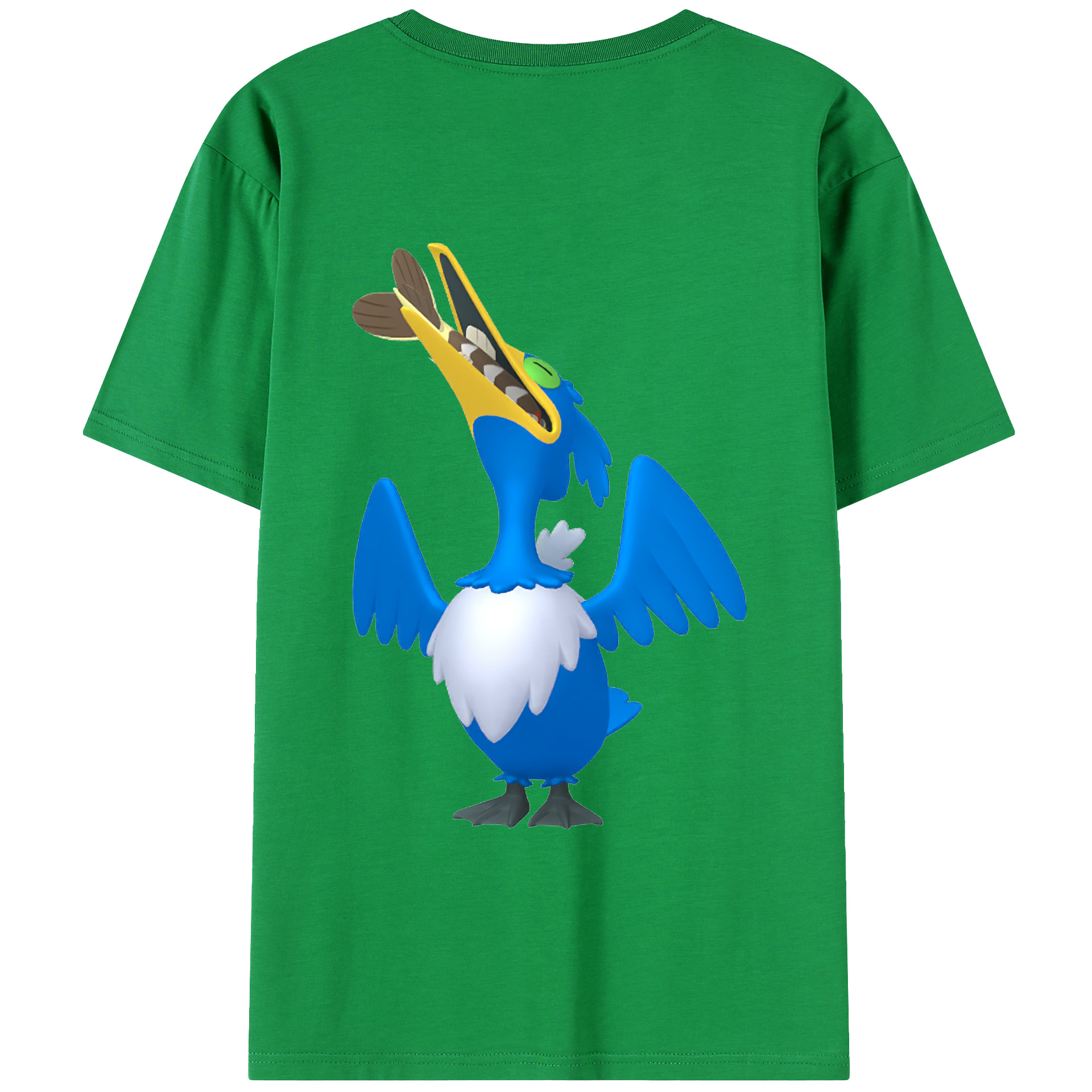 （画像用） ポケットモンスター Pokémon 綿100％ メンズ半袖Tシャツ（バックプリント） 通気性