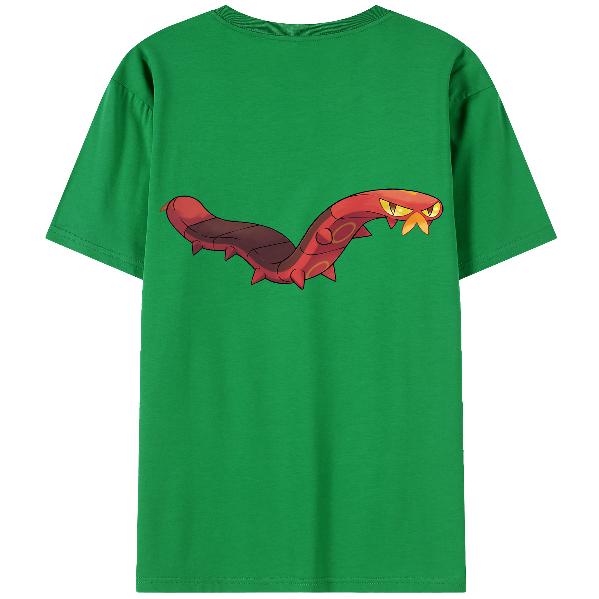 （画像用） ポケットモンスター Pokémon 綿100％ メンズ半袖Tシャツ（バックプリント） 通気性
