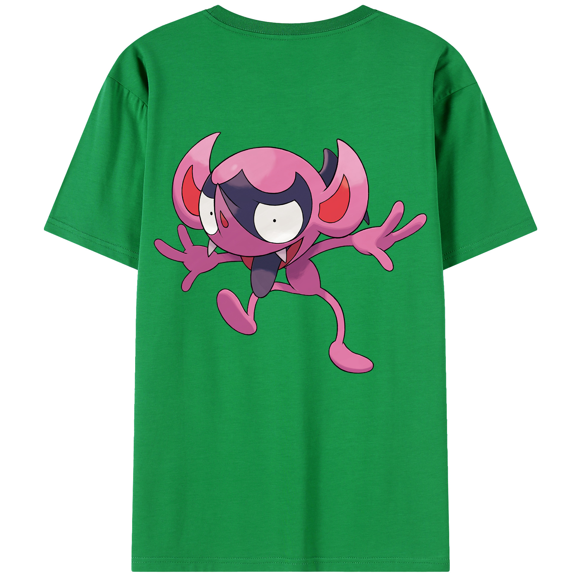 （画像用） ポケットモンスター Pokémon 綿100％ メンズ半袖Tシャツ（バックプリント） 通気性