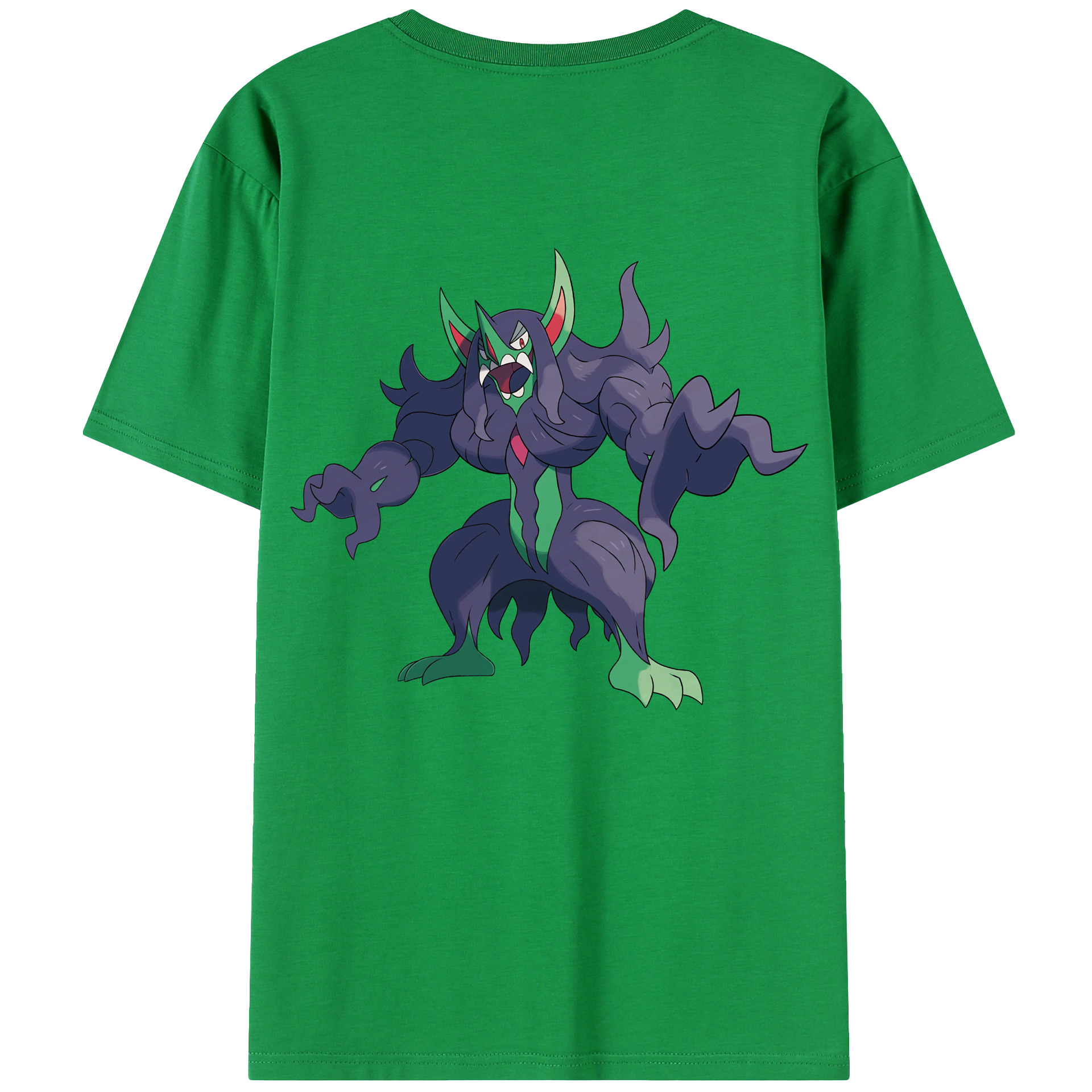 （画像用） ポケットモンスター Pokémon 綿100％ メンズ半袖Tシャツ（バックプリント） 通気性