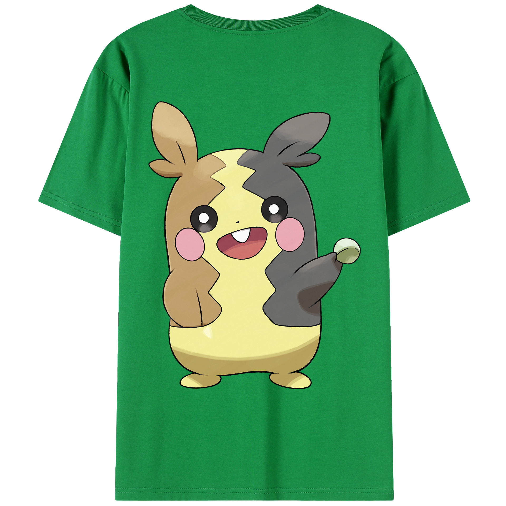 （画像用） ポケットモンスター Pokémon 綿100％ メンズ半袖Tシャツ（バックプリント） 通気性