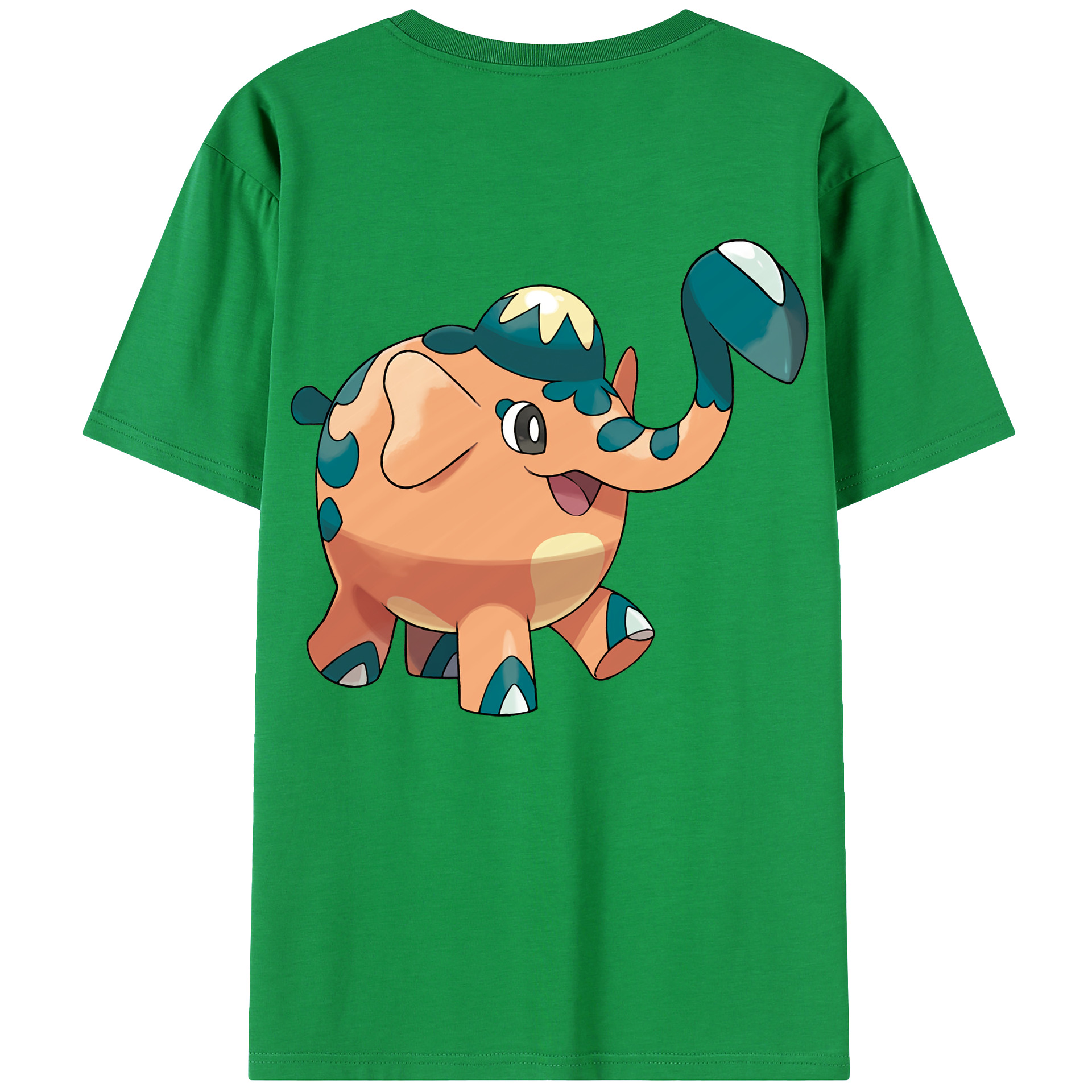 （画像用） ポケットモンスター Pokémon 綿100％ メンズ半袖Tシャツ（バックプリント） 通気性