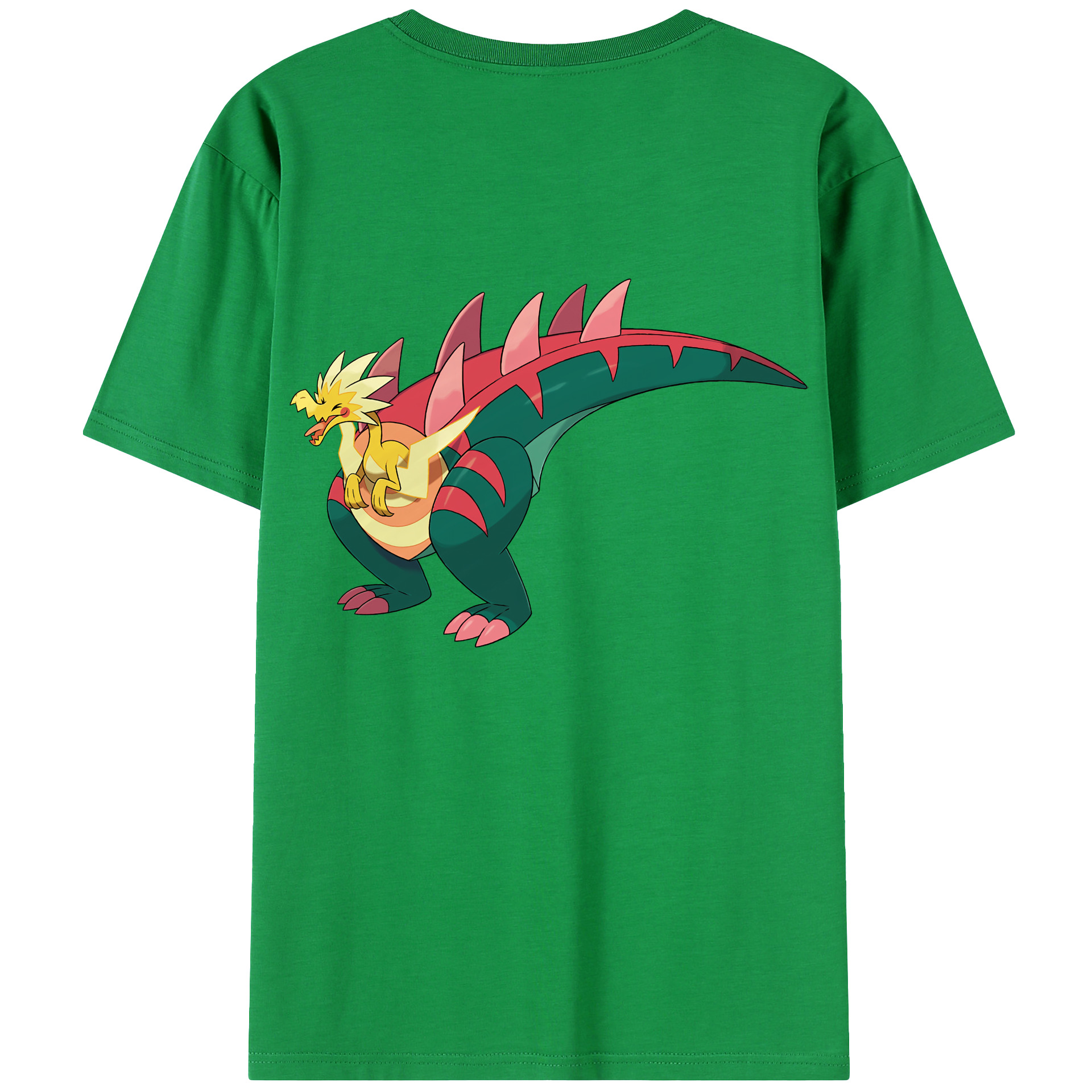 （画像用） ポケットモンスター Pokémon 綿100％ メンズ半袖Tシャツ（バックプリント） 通気性