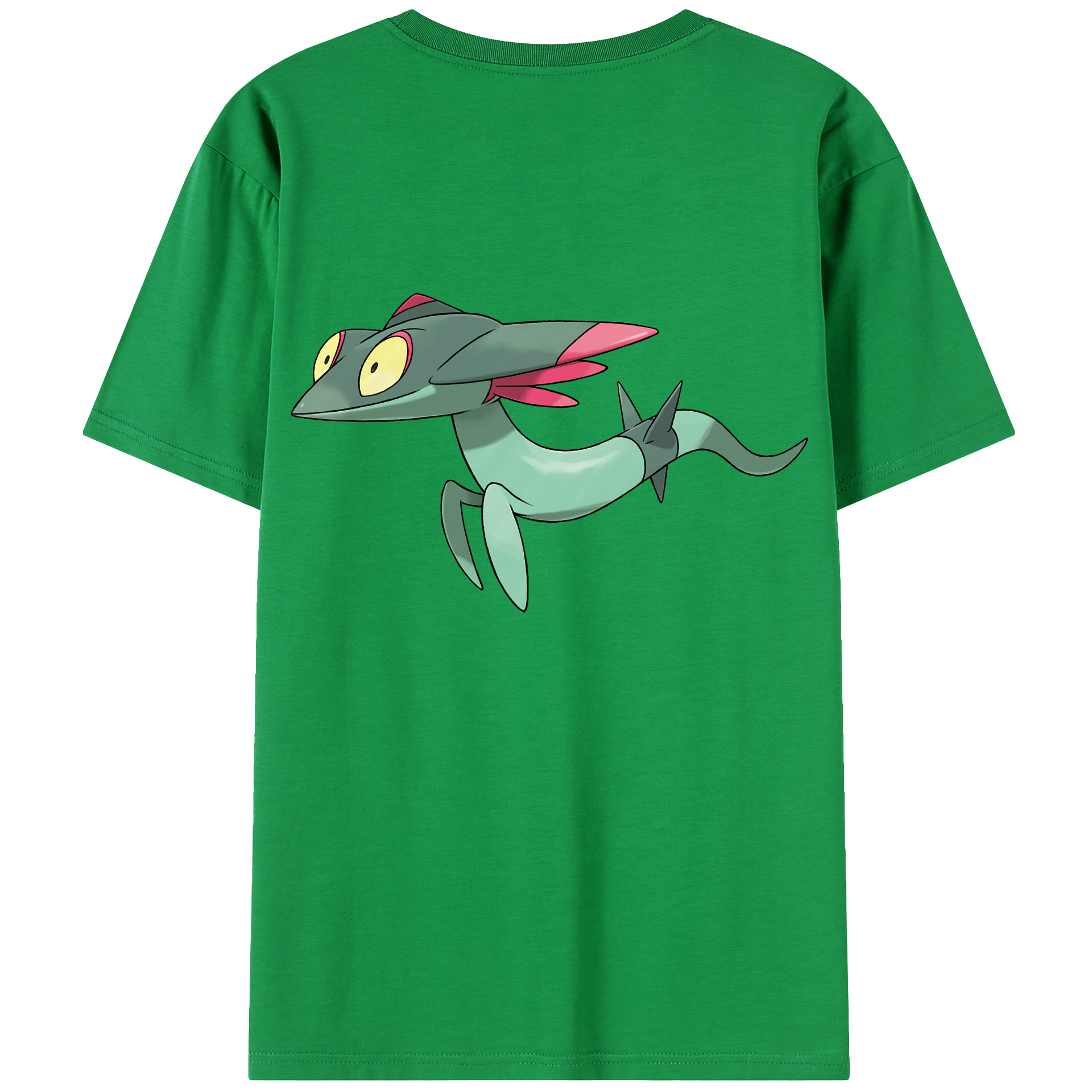 （画像用） ポケットモンスター Pokémon 綿100％ メンズ半袖Tシャツ（バックプリント） 通気性