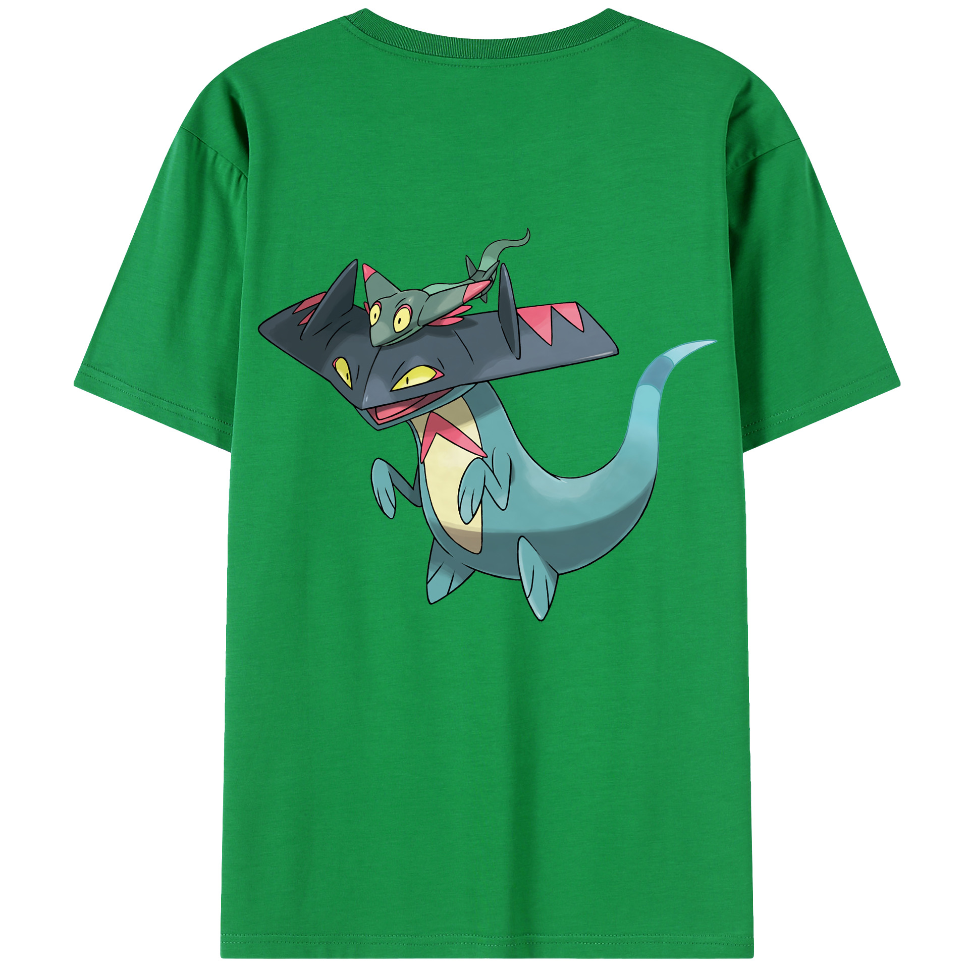 （画像用） ポケットモンスター Pokémon 綿100％ メンズ半袖Tシャツ（バックプリント） 通気性