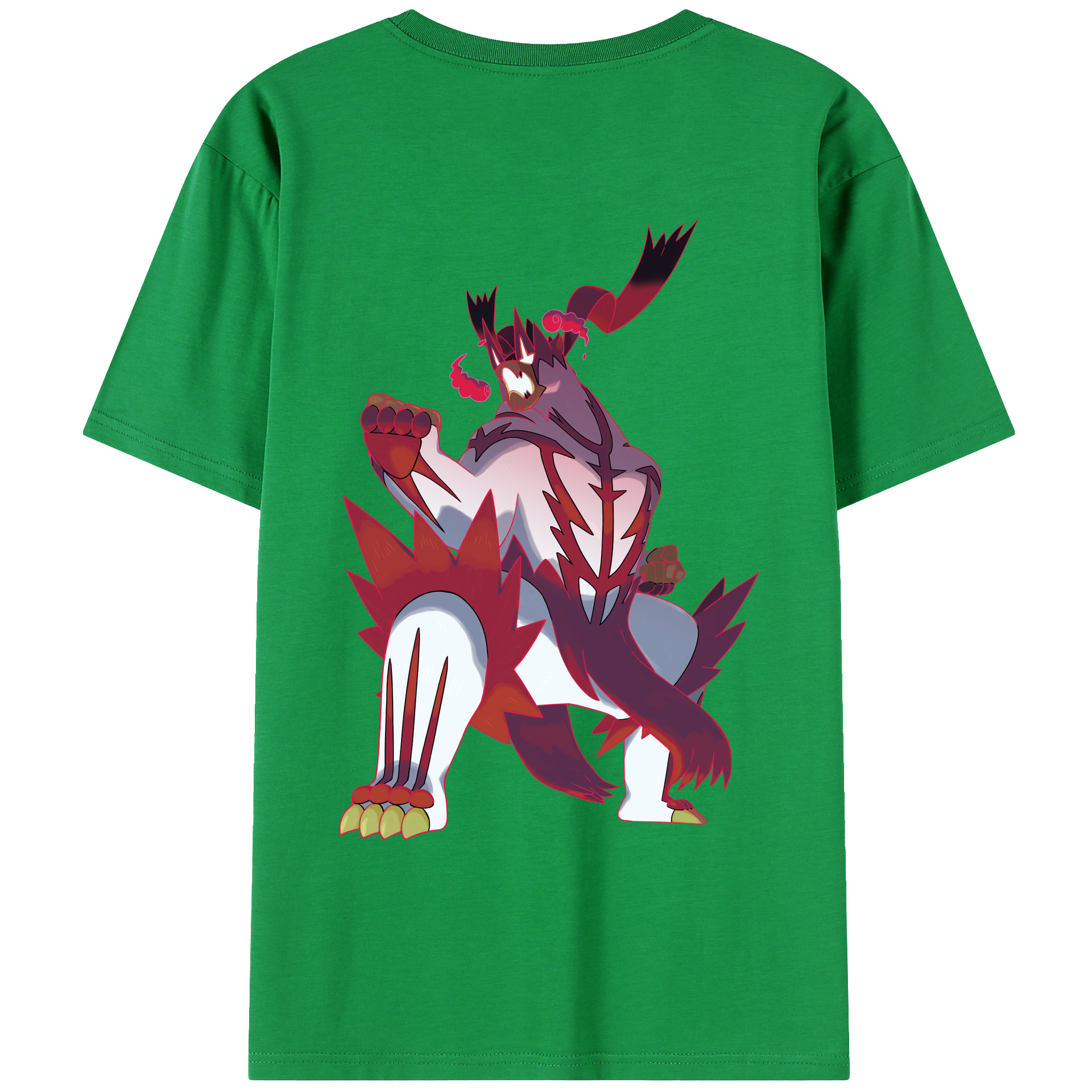 （画像用） ポケットモンスター Pokémon 綿100％ メンズ半袖Tシャツ（バックプリント） 通気性