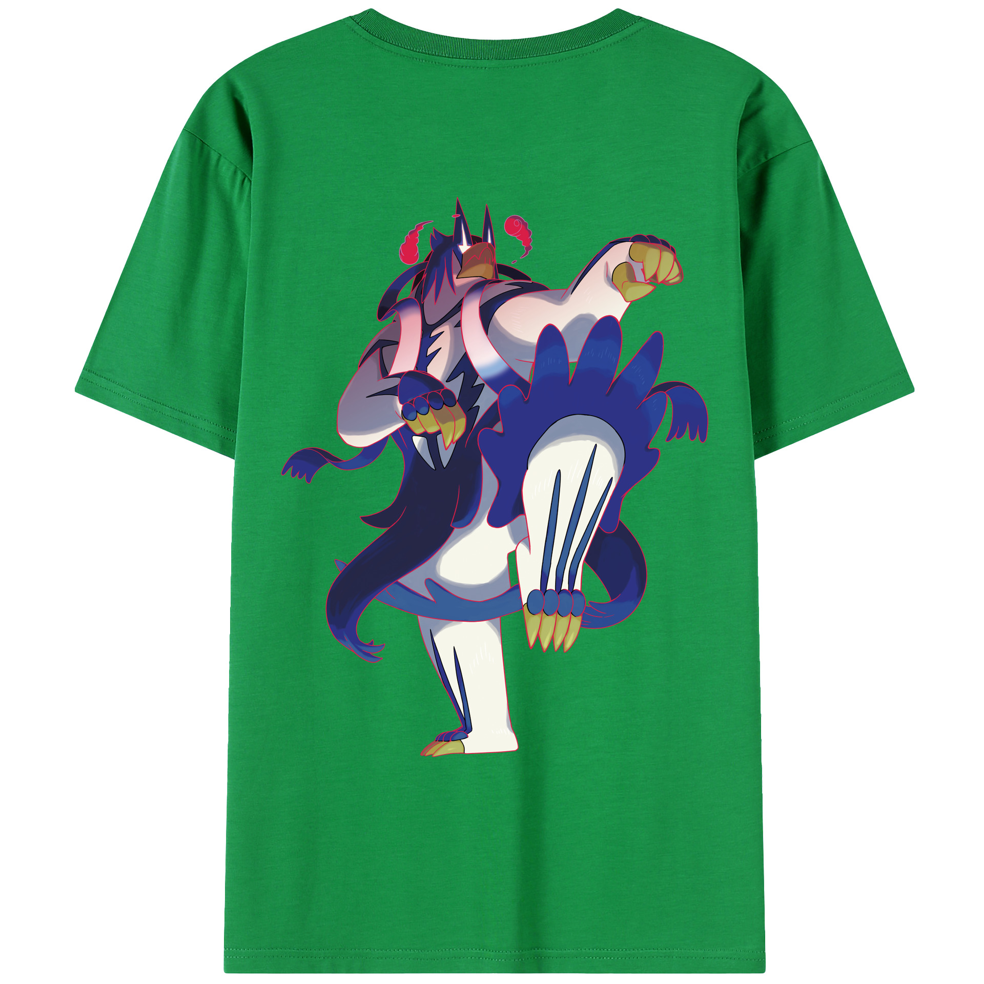 （画像用） ポケットモンスター Pokémon 綿100％ メンズ半袖Tシャツ（バックプリント） 通気性