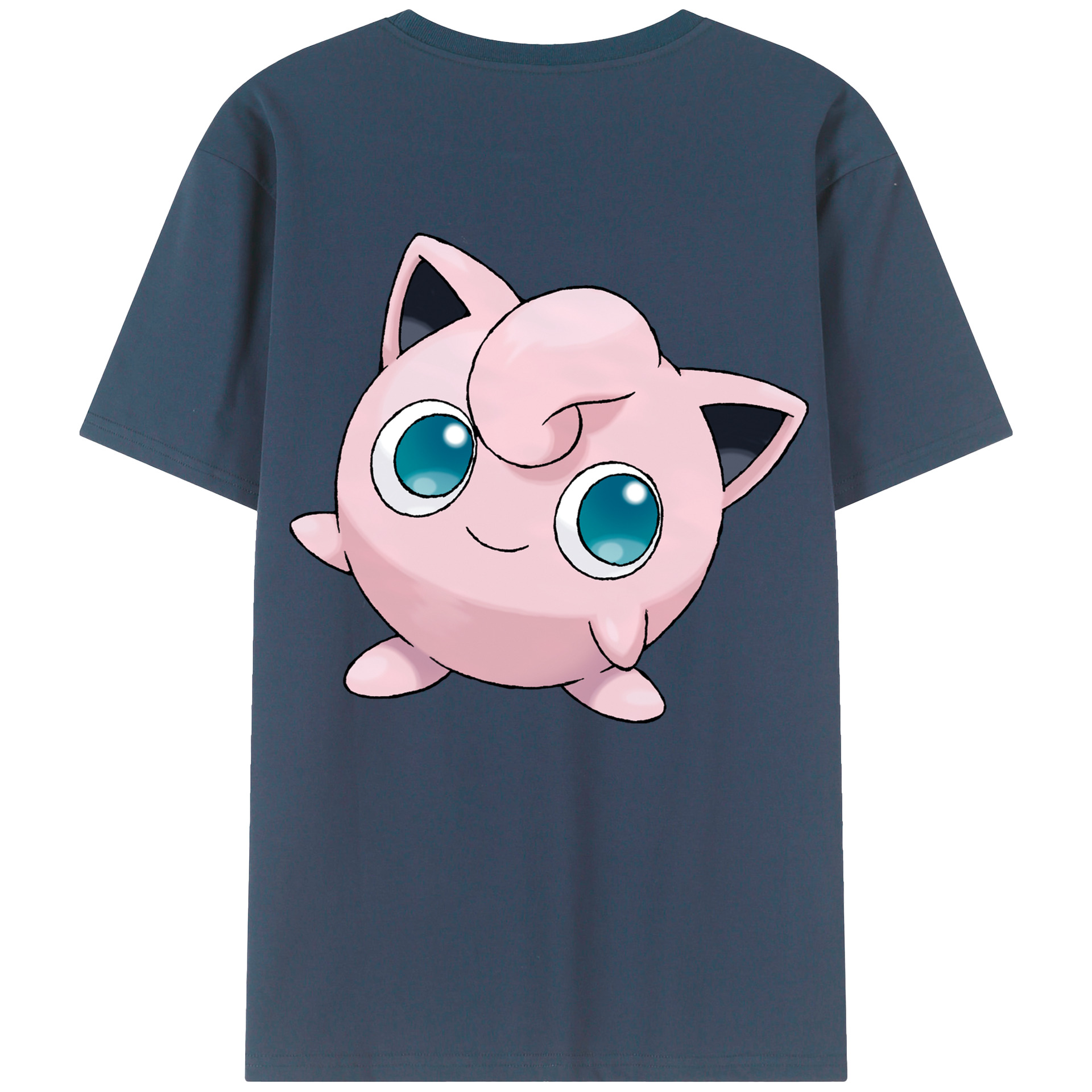 （画像用） ポケットモンスター Pokémon 綿100％ メンズ半袖Tシャツ（バックプリント） 通気性