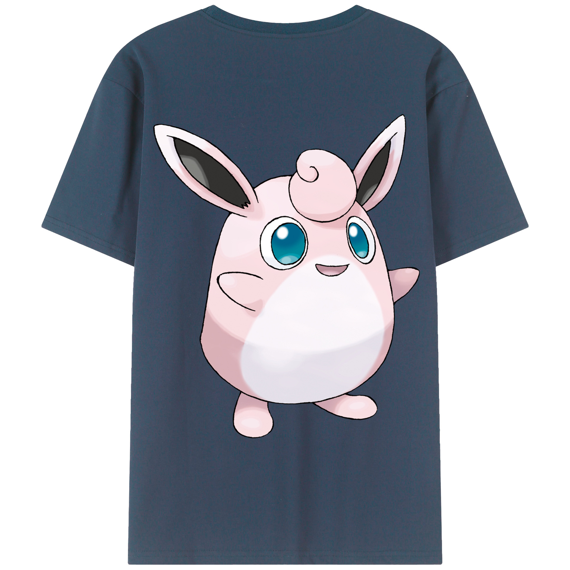 （画像用） ポケットモンスター Pokémon 綿100％ メンズ半袖Tシャツ（バックプリント） 通気性