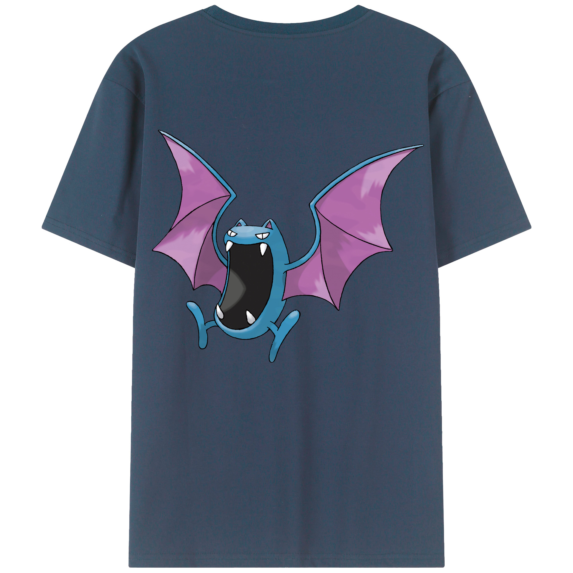 （画像用） ポケットモンスター Pokémon 綿100％ メンズ半袖Tシャツ（バックプリント） 通気性